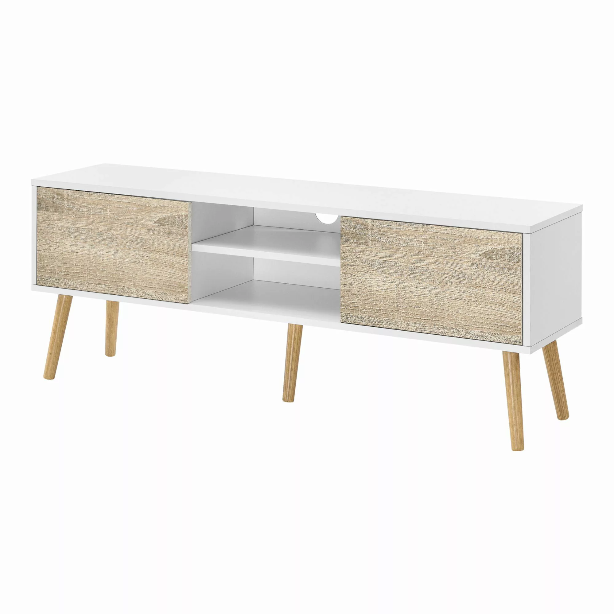 en.casa Lowboard, »Eskilstuna« Fernsehtisch 120x29,5x46,5cm Weiß günstig online kaufen