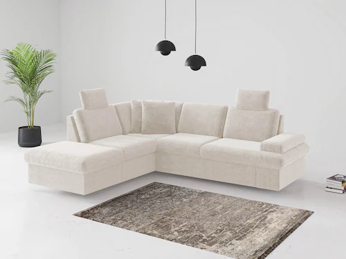 sit&more Ecksofa »Moreno«, mit Armteilverstellung,wahlweise mit Bettfunktio günstig online kaufen