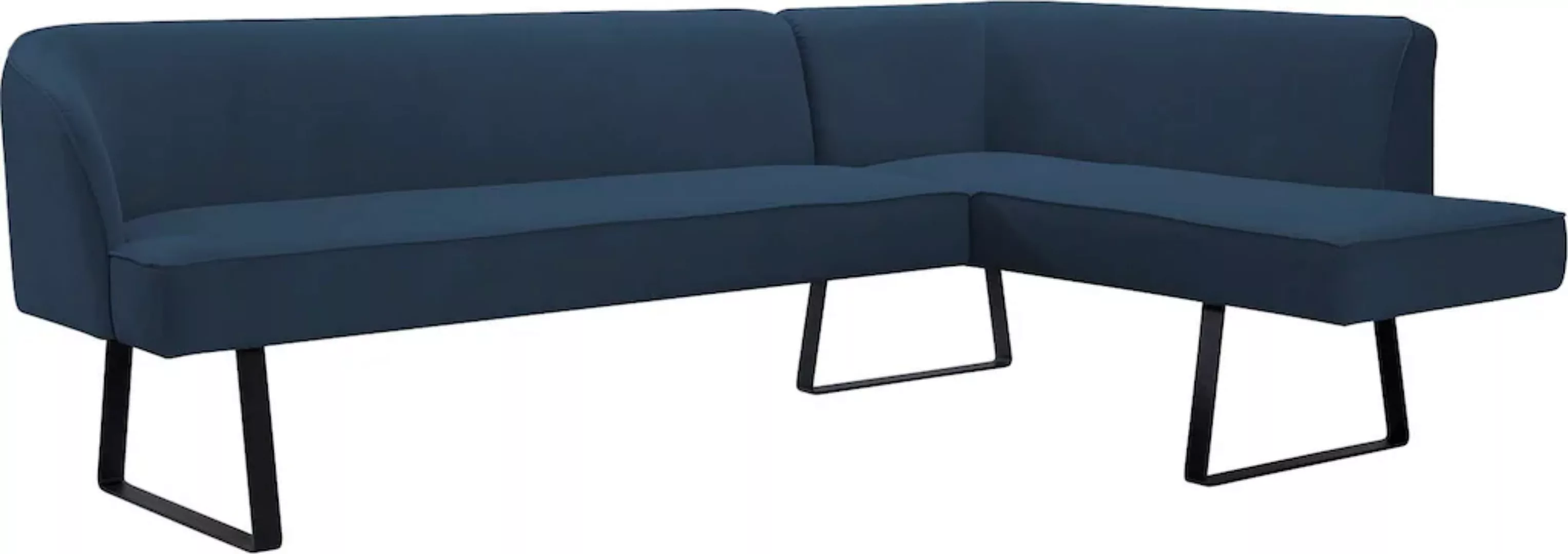 exxpo - sofa fashion Eckbank "Americano", mit Keder und Metallfüßen, Bezug günstig online kaufen