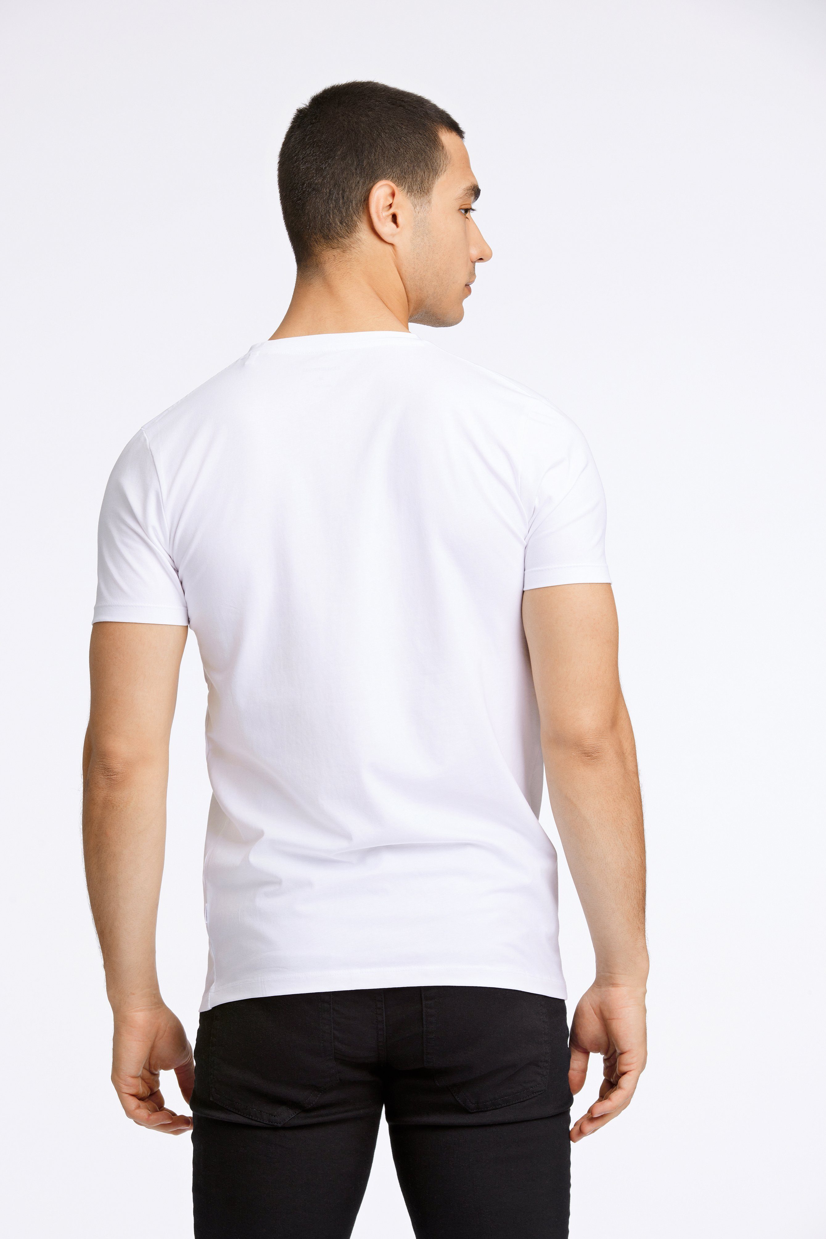 LINDBERGH T-Shirt mit V-Ausschnitt günstig online kaufen