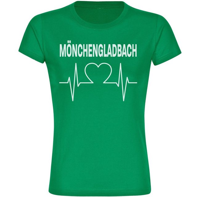 multifanshop T-Shirt Damen Mönchengladbach - Herzschlag - Frauen günstig online kaufen