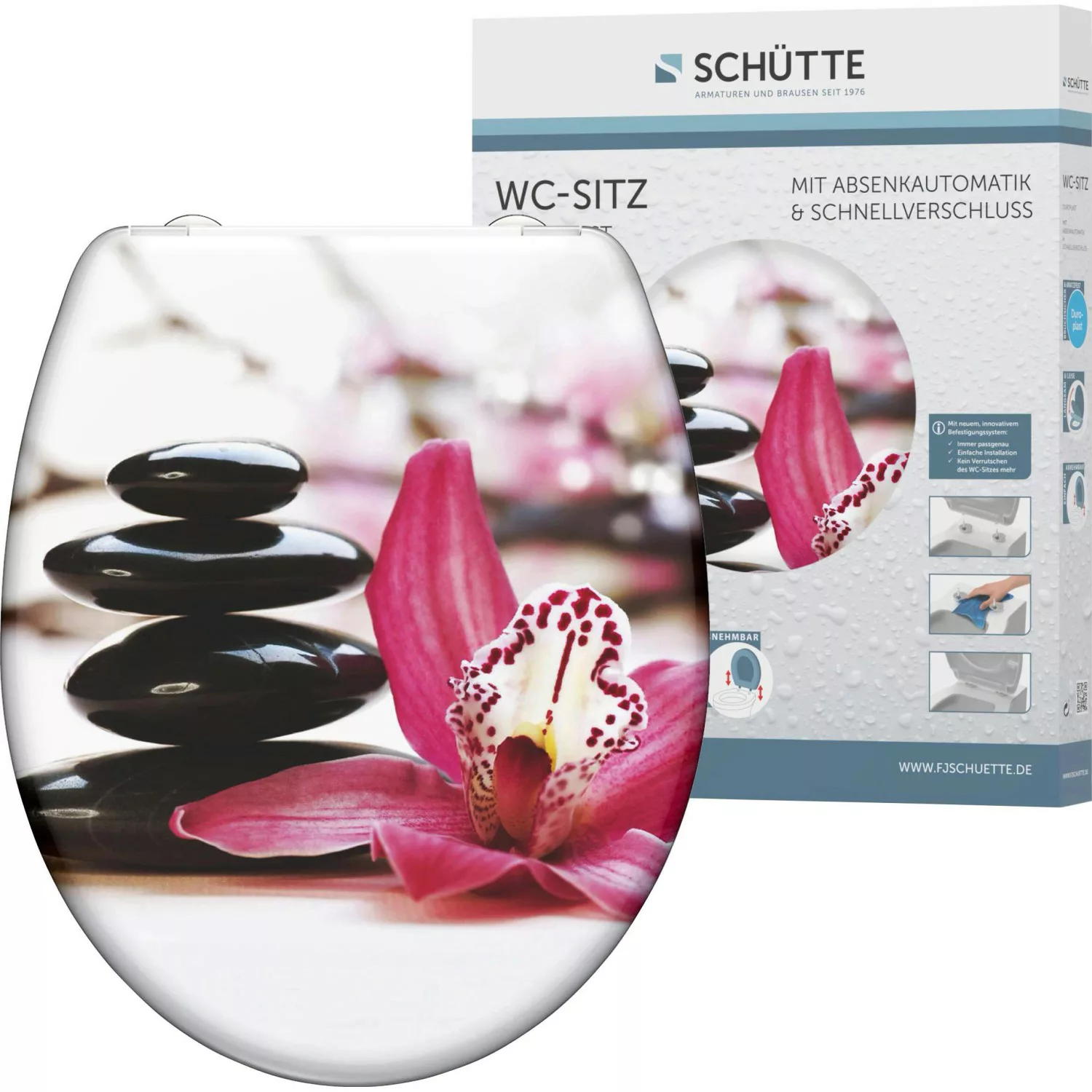 Schütte WC-Sitz "Wellness", Duroplast, mit Absenkautomatik und Schnellversc günstig online kaufen