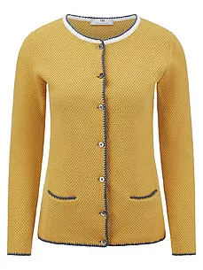 Strickjacke Peter Hahn gelb günstig online kaufen