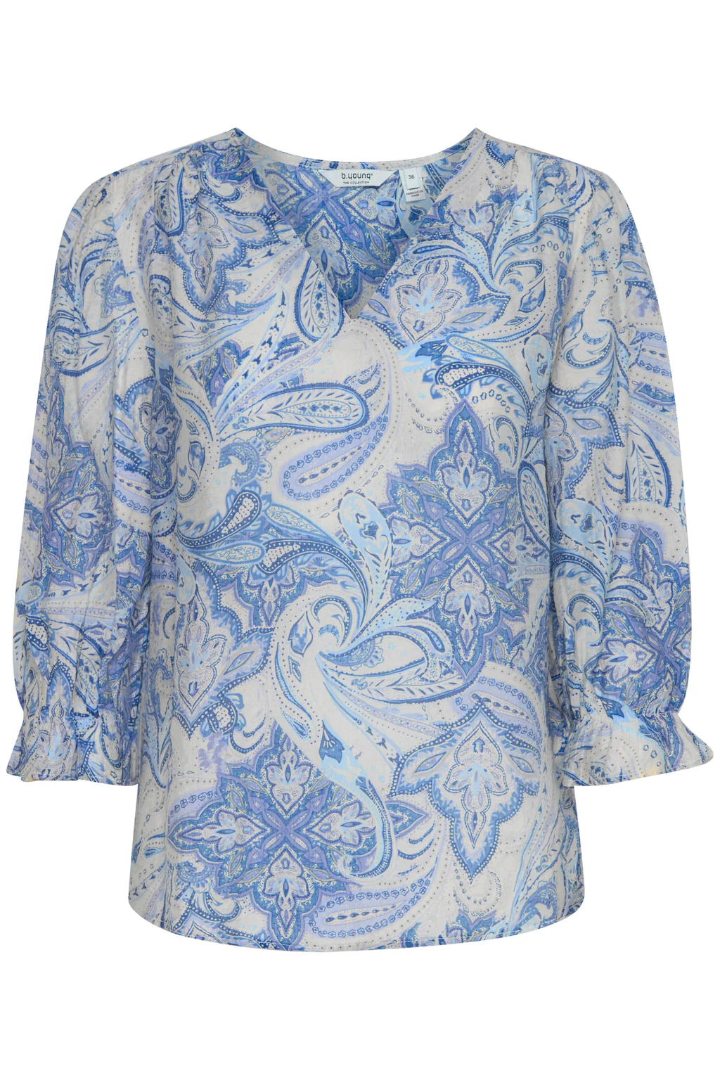 b.young Kurzarmbluse BYFAIRYDAY BLOUSE Moderne Bluse mit V-Ausschnitt günstig online kaufen