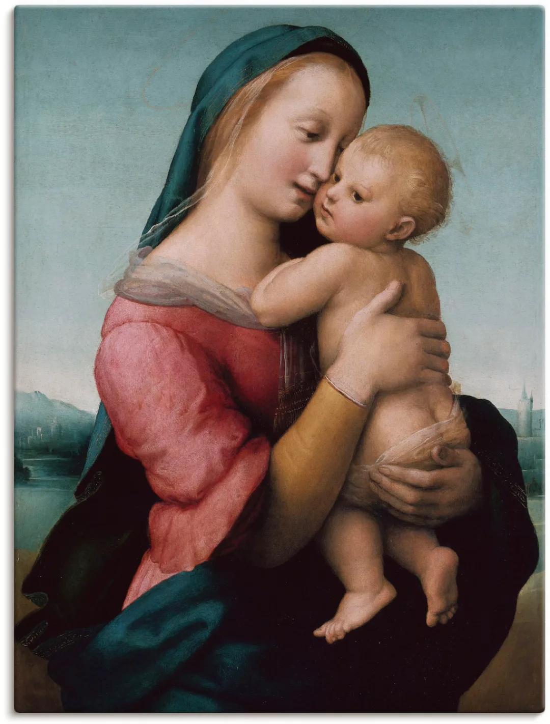 Artland Leinwandbild "Die Madonna Tempi. Um 1507", Gruppen & Familien, (1 S günstig online kaufen