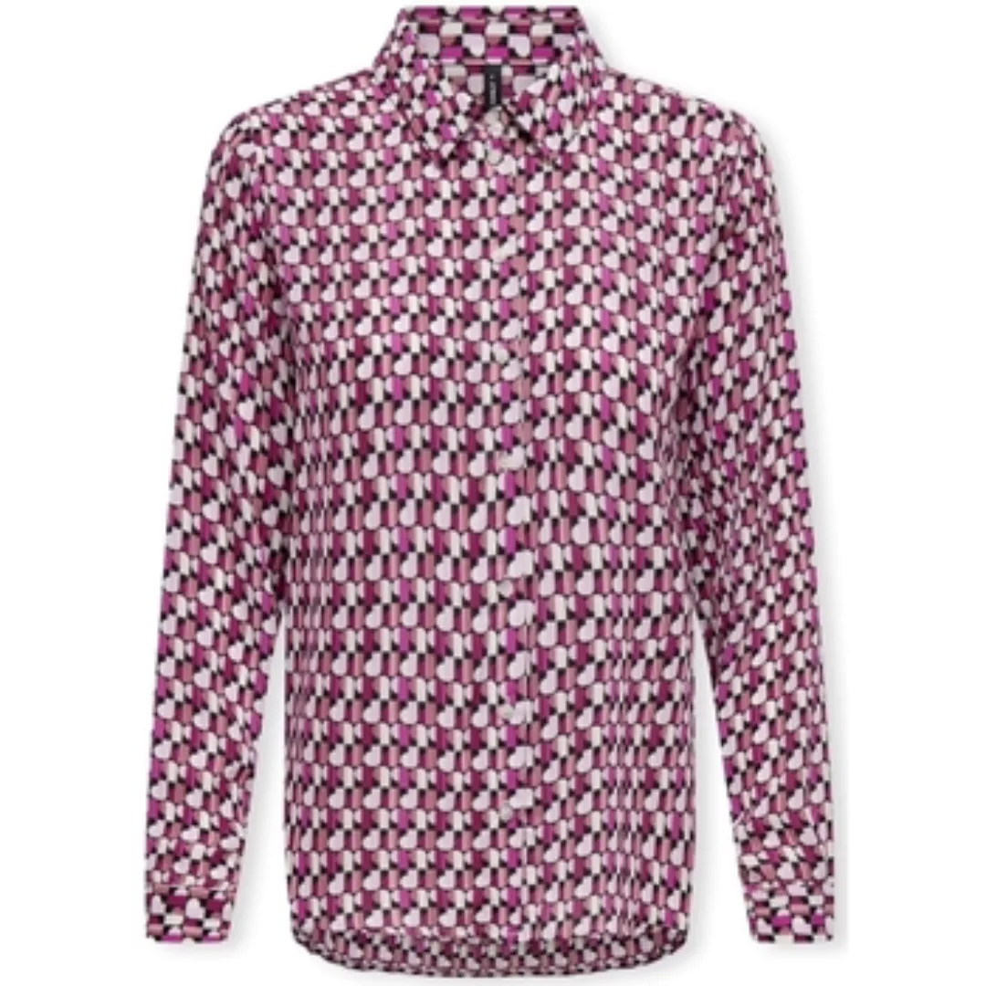 Only  Blusen Alma Life Poly Shirt L/S - Magenta Purple/Posh günstig online kaufen