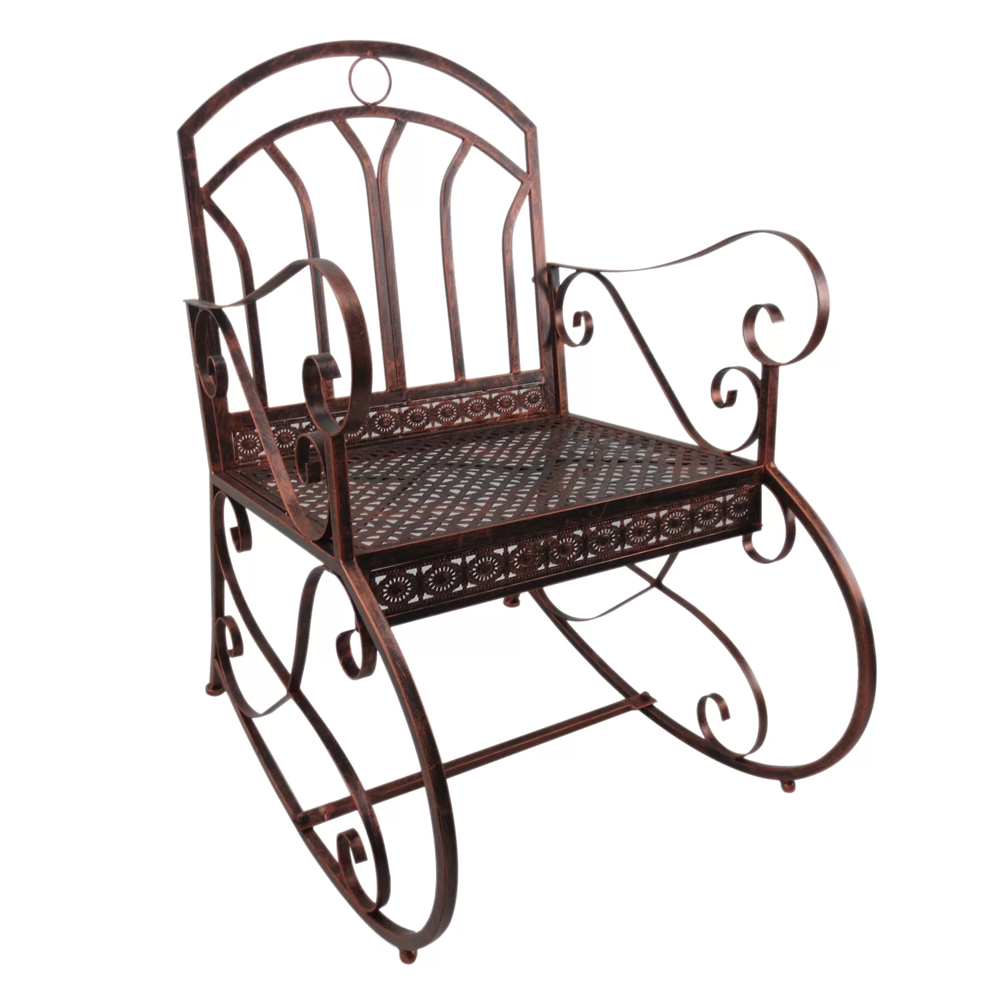 Outsunny Schaukelstuhl Vintage, Belastbarkeit 150 kg, mit eleganten Bögen, günstig online kaufen