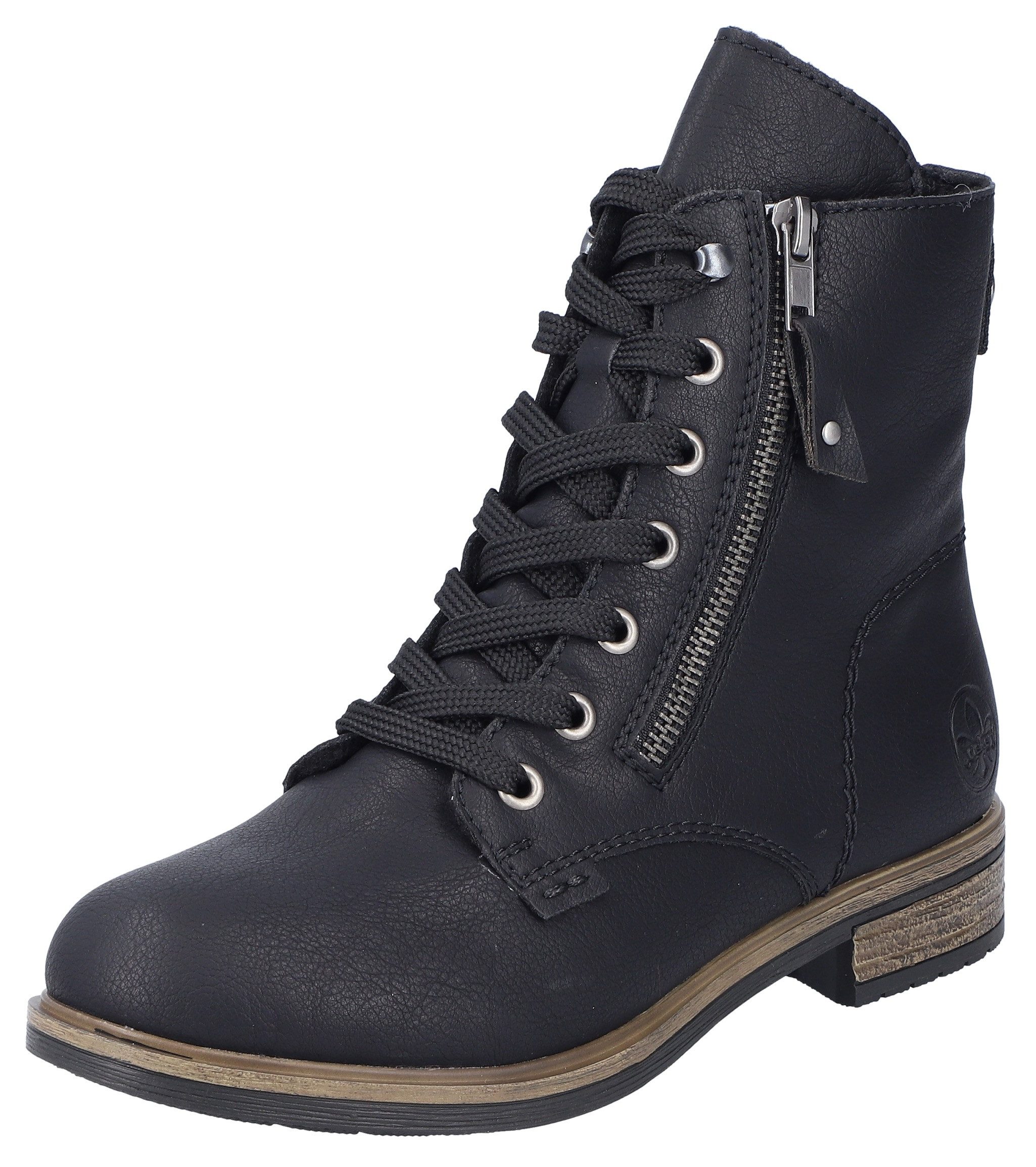 Rieker Schnürstiefelette, Schnürboots, Blockabsatz, in klassischer günstig online kaufen