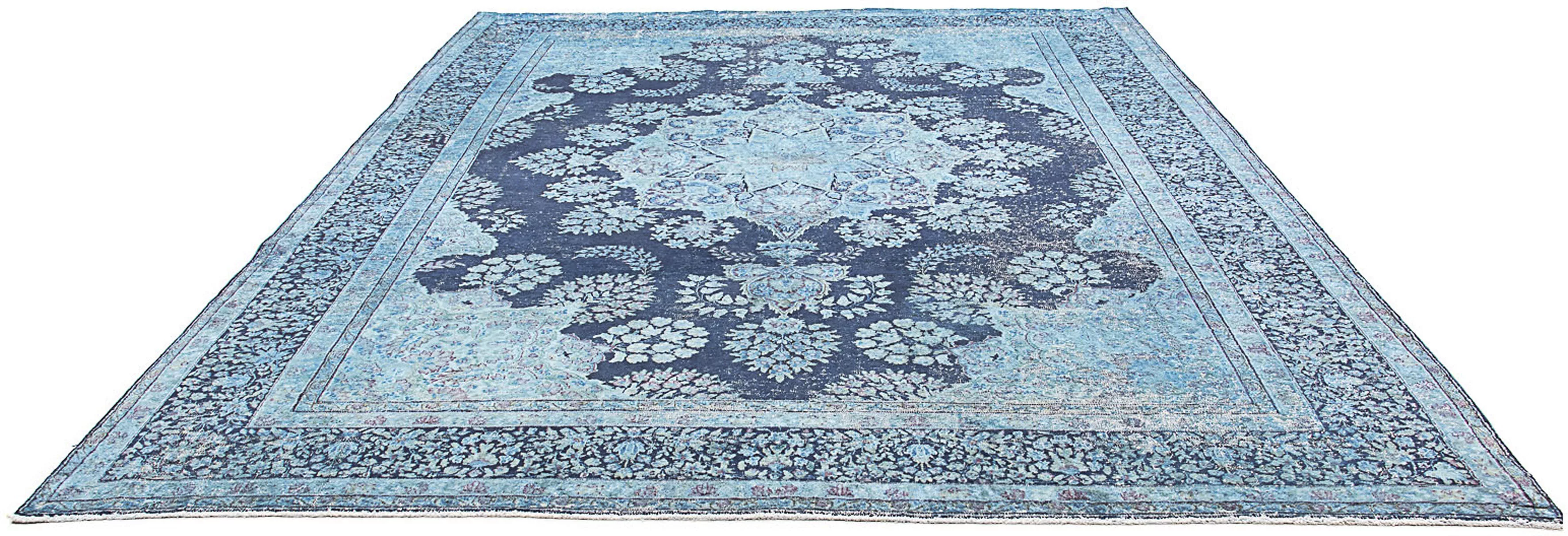 morgenland Teppich »Vintage - 333 x 258 cm - blau«, rechteckig, Wohnzimmer, günstig online kaufen