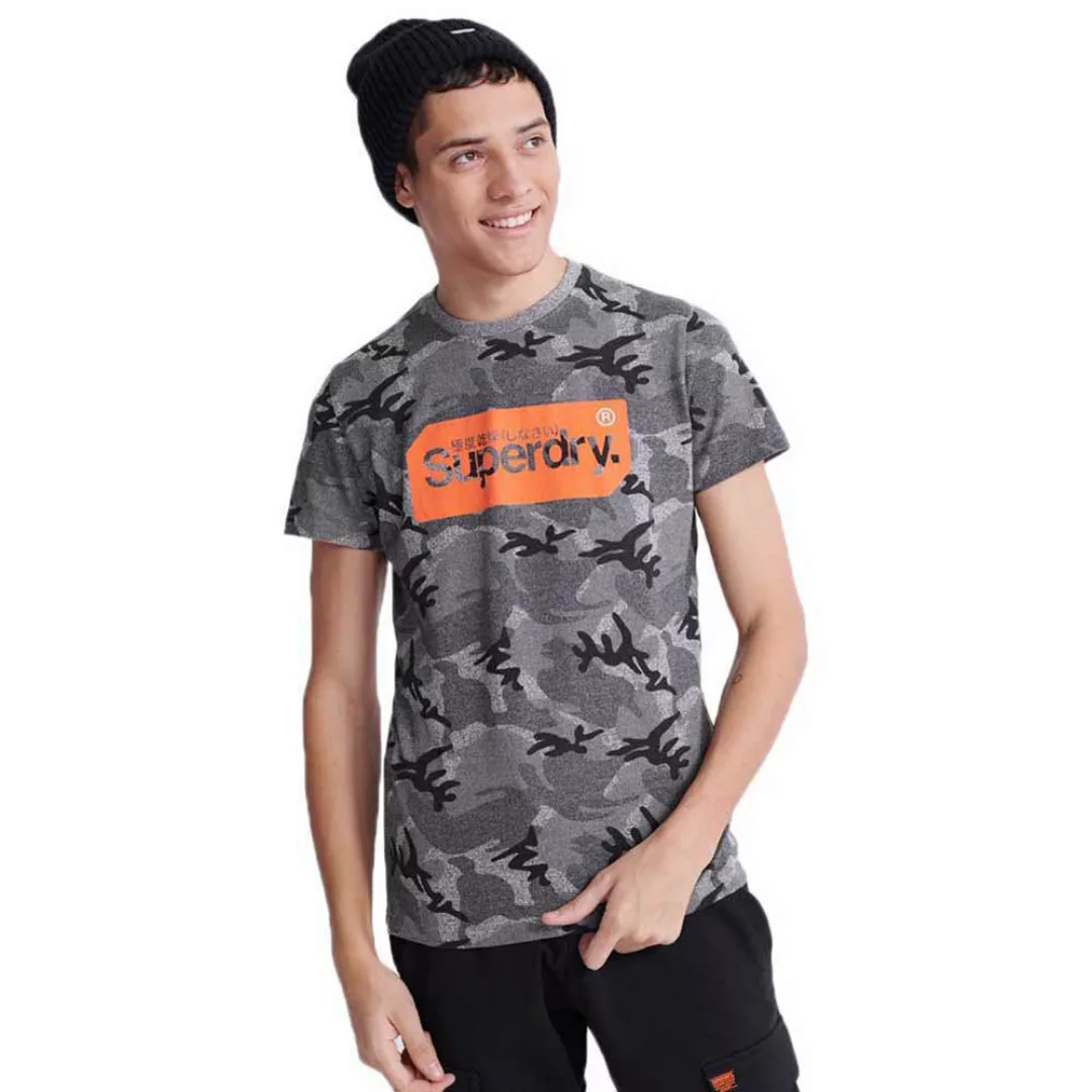 Superdry Core Logo Tag Kurzarm T-shirt XL Snow Camo günstig online kaufen