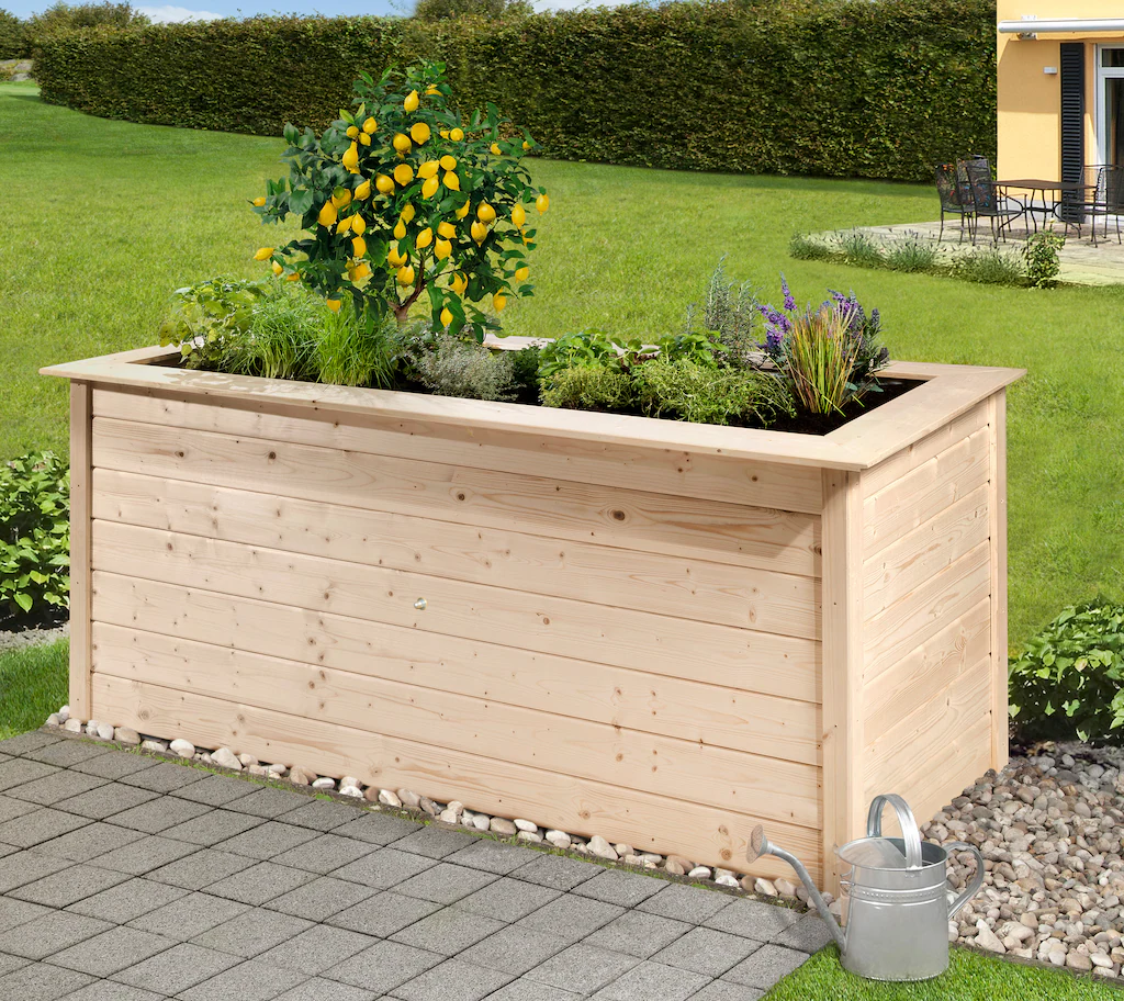 Weka Hochbeet Herba 205 cm x 80 cm x 81 cm Naturbelassen günstig online kaufen