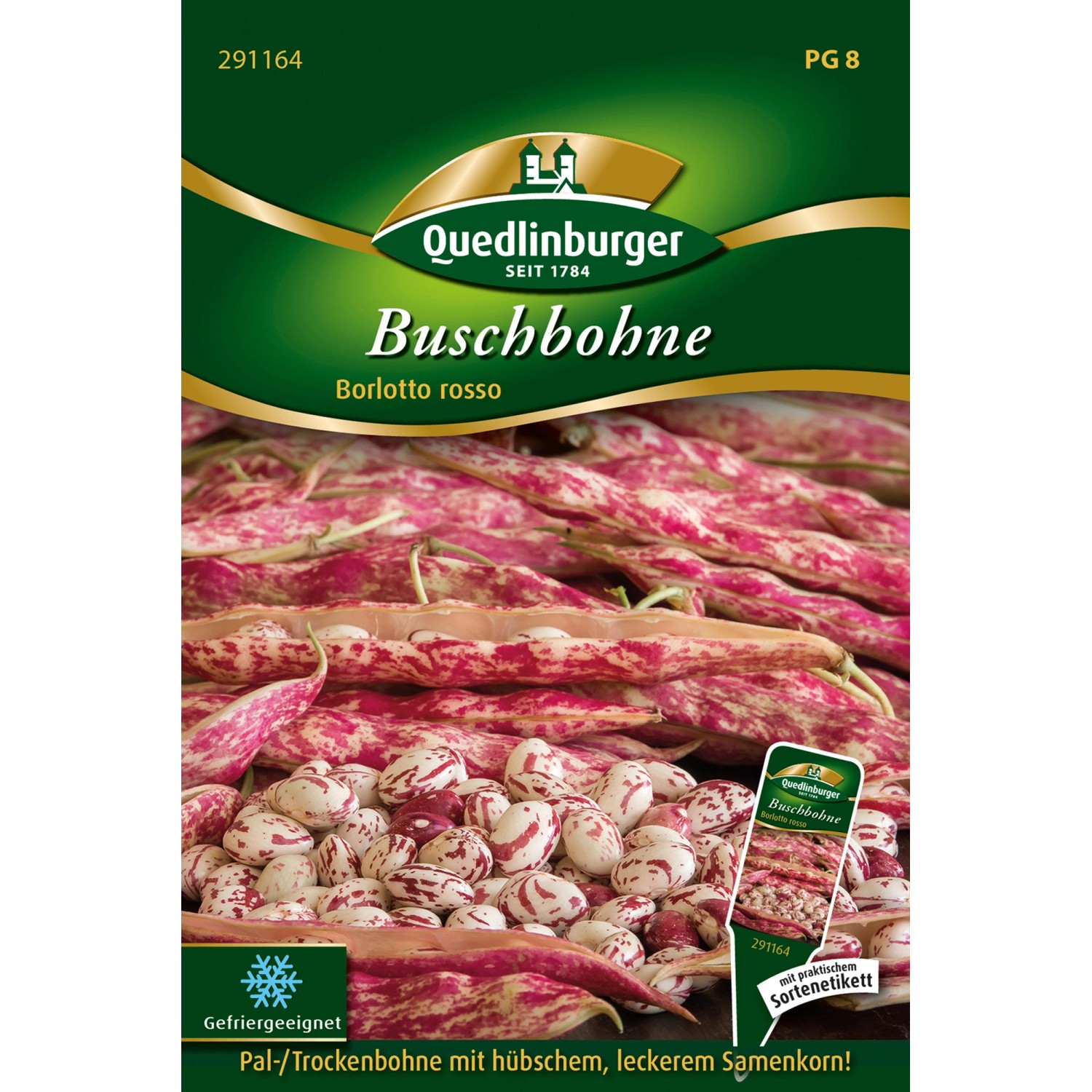 Quedlinburger Buschbohne ''Borlotto rosso'' günstig online kaufen