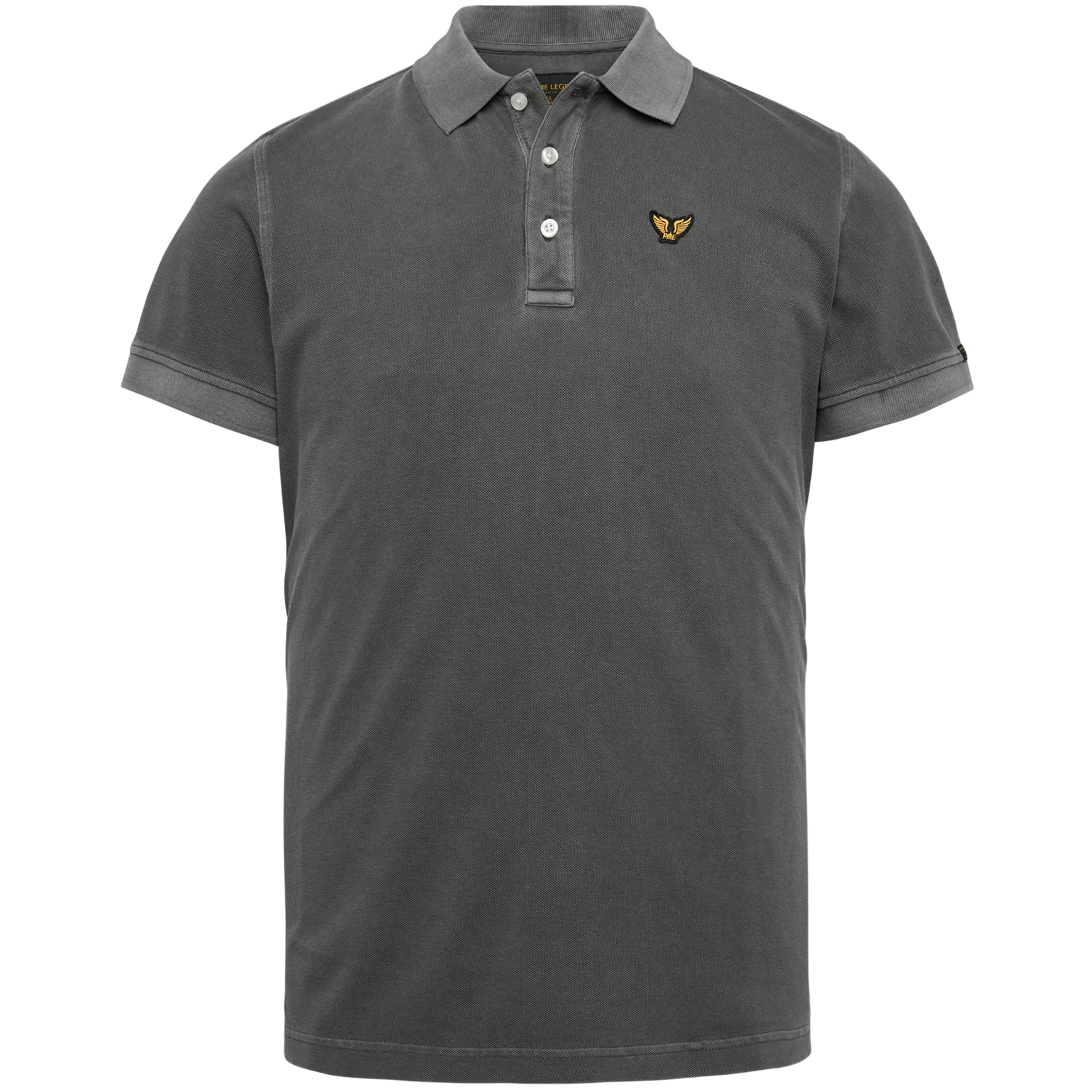 PME Legend Poloshirt short sleeve garment dyed pique asphalt günstig online kaufen