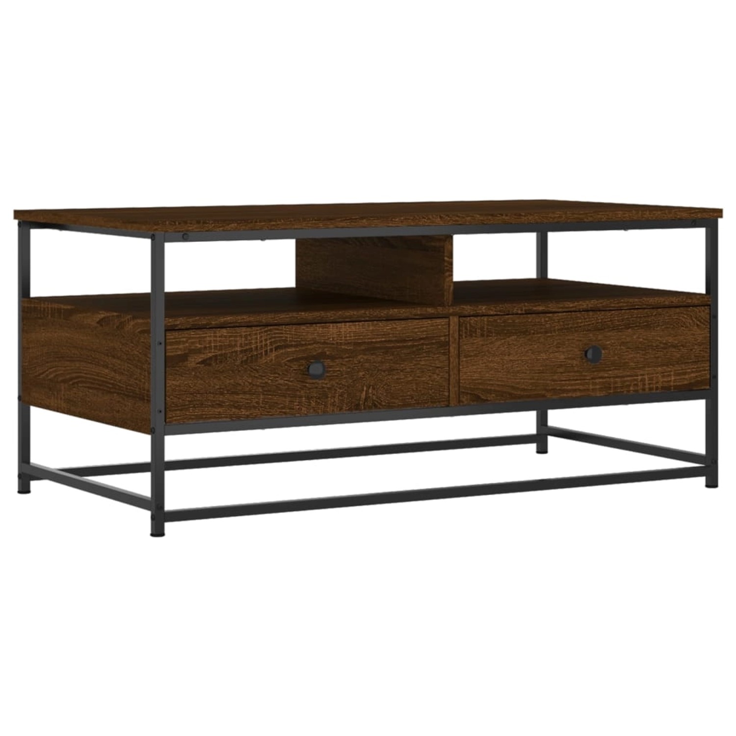 vidaXL Couchtisch Braun Eichen-Optik 100x51x45 cm Holzwerkstoff günstig online kaufen