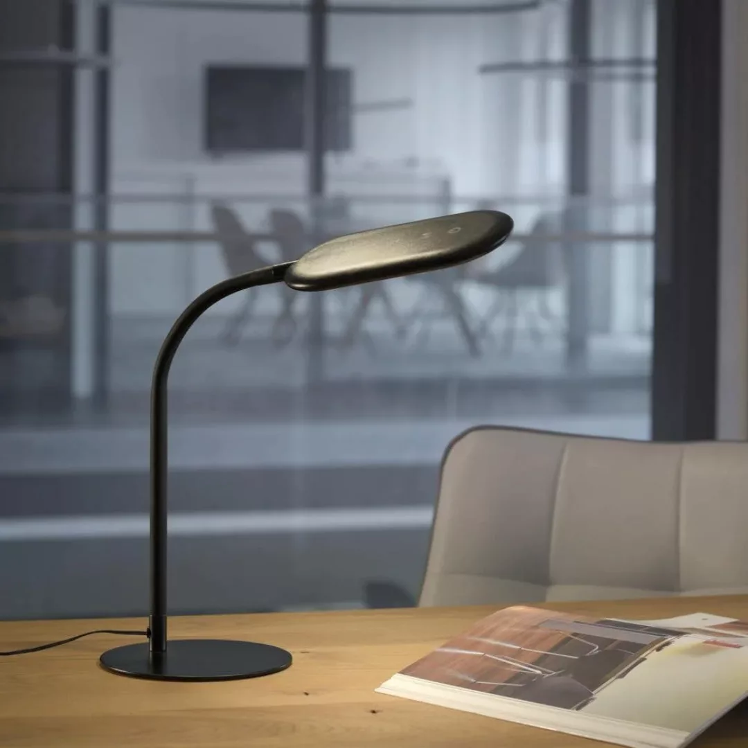 LED Tischleuchte Kelly in Schwarz 10W 800lm günstig online kaufen
