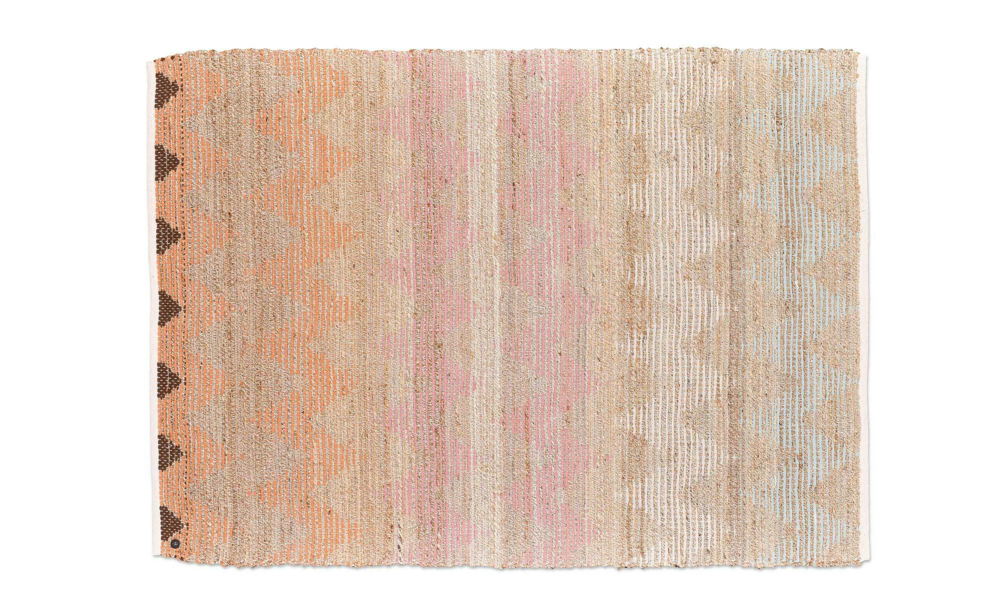 TOM TAILOR HOME Teppich »Pastel Zigzag«, rechteckig, Flachgewebe, handgeweb günstig online kaufen