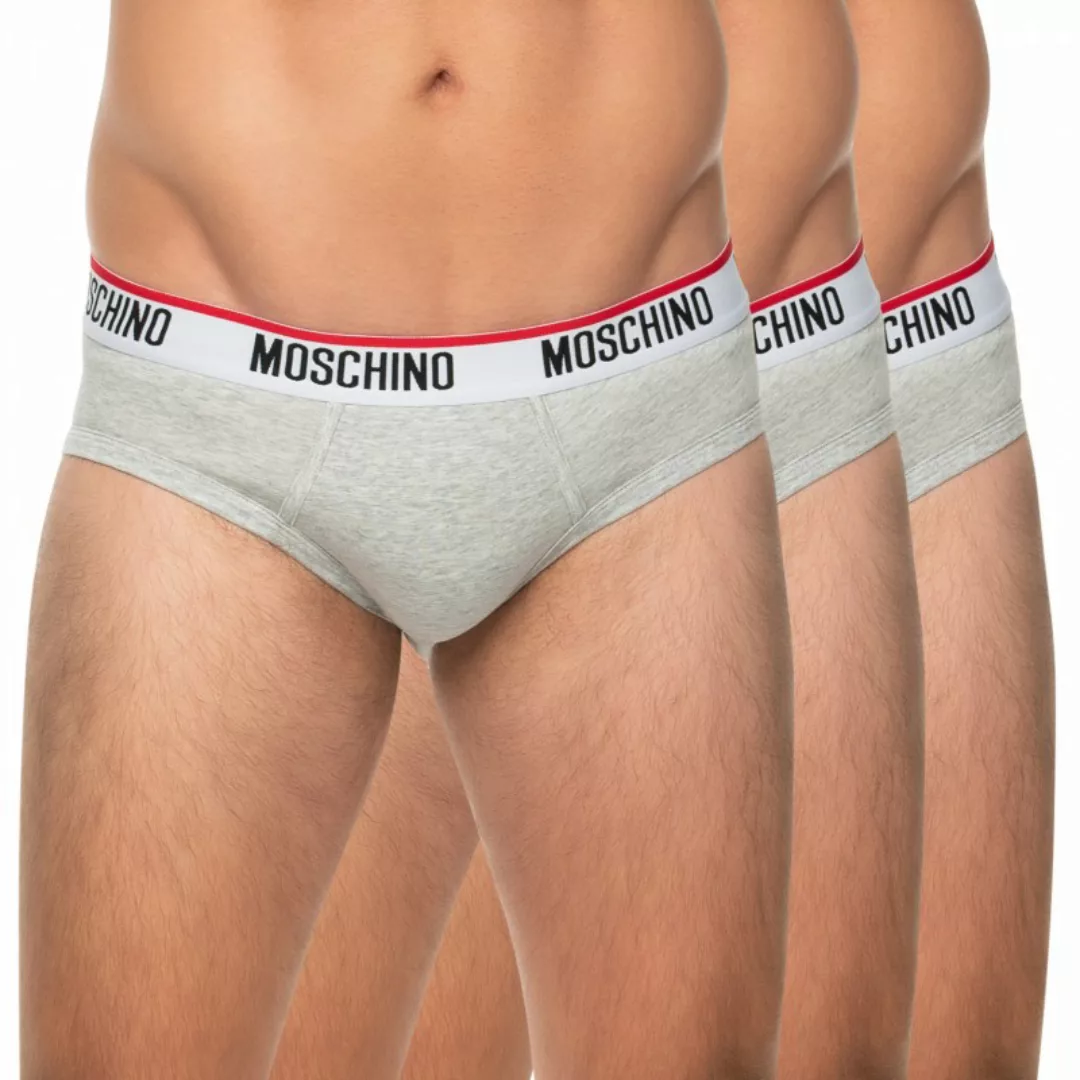 Moschino 3-er Set Slips Grau günstig online kaufen