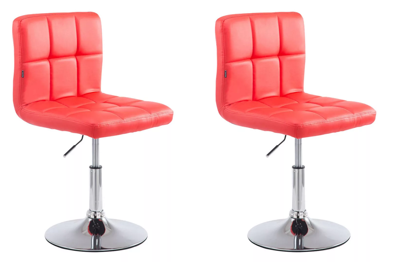 2er Set Lounger Palma V2 Kunstleder Rot günstig online kaufen