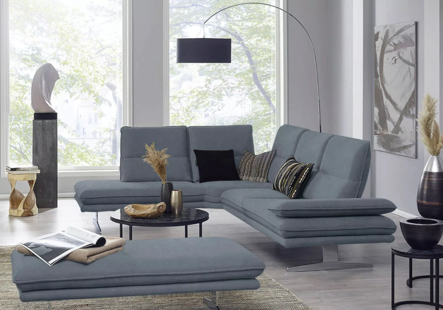 W.SCHILLIG Ecksofa "broadway, Designsofa, toller Sitzkomfort, zeitlos, eleg günstig online kaufen