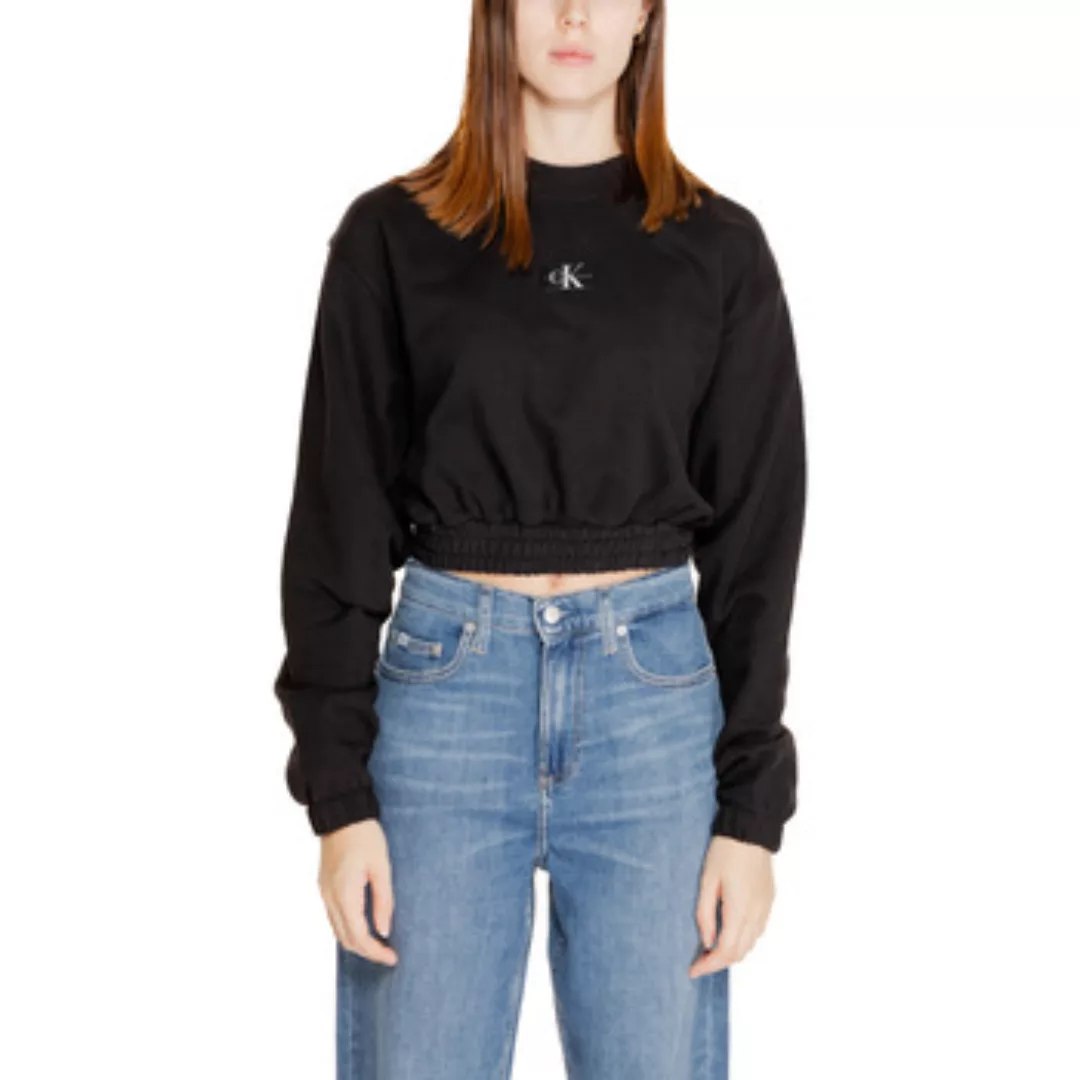 Calvin Klein Jeans  Sweatshirt WOVEN LABEL CREW NECK J20J223535 günstig online kaufen