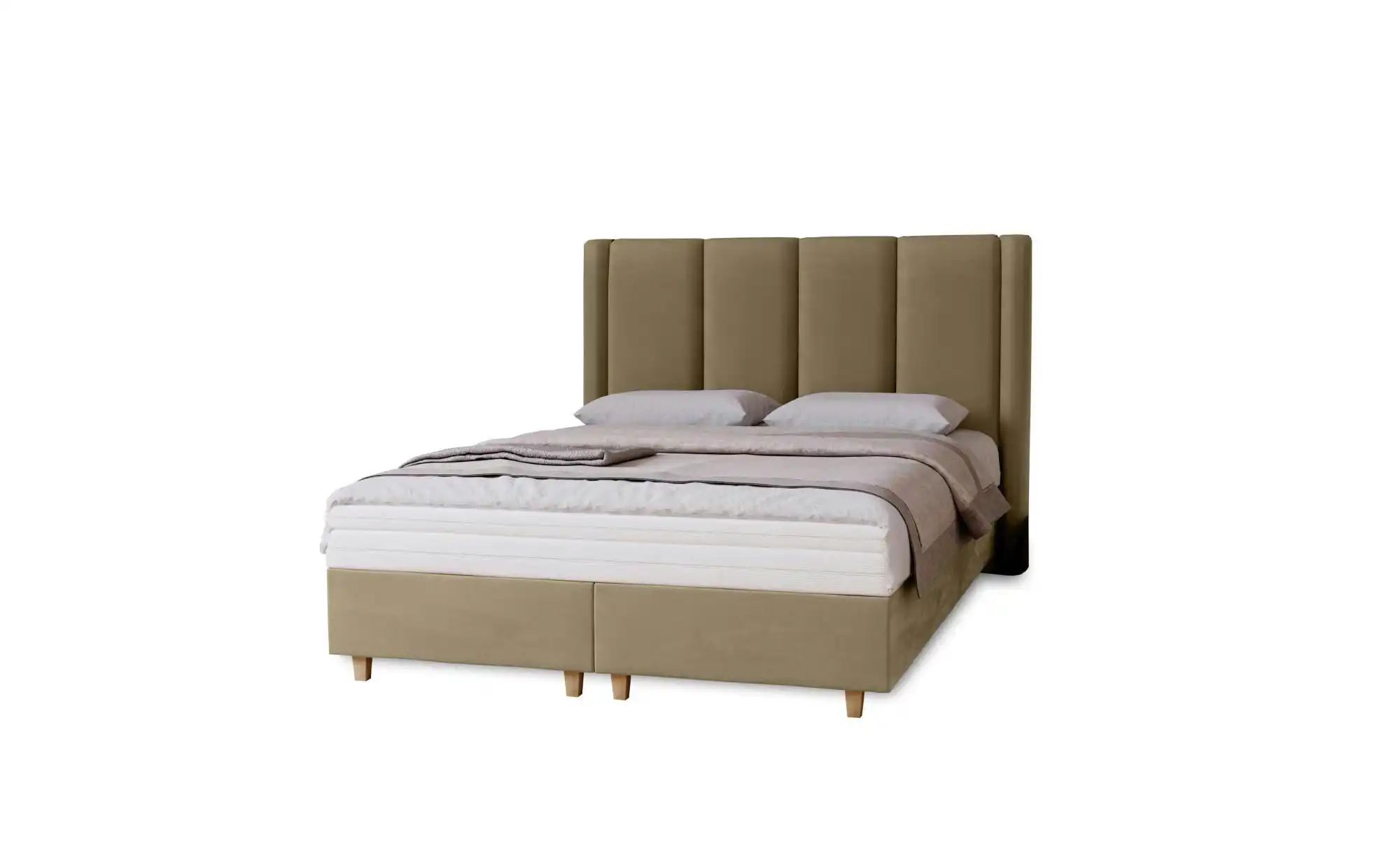 Polsterbett  Madeley ¦ beige ¦ Maße (cm): B: 220 H: 110 Betten > Polsterbet günstig online kaufen