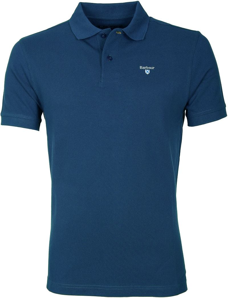 Barbour Poloshirt Uni Blau - Größe XXL günstig online kaufen