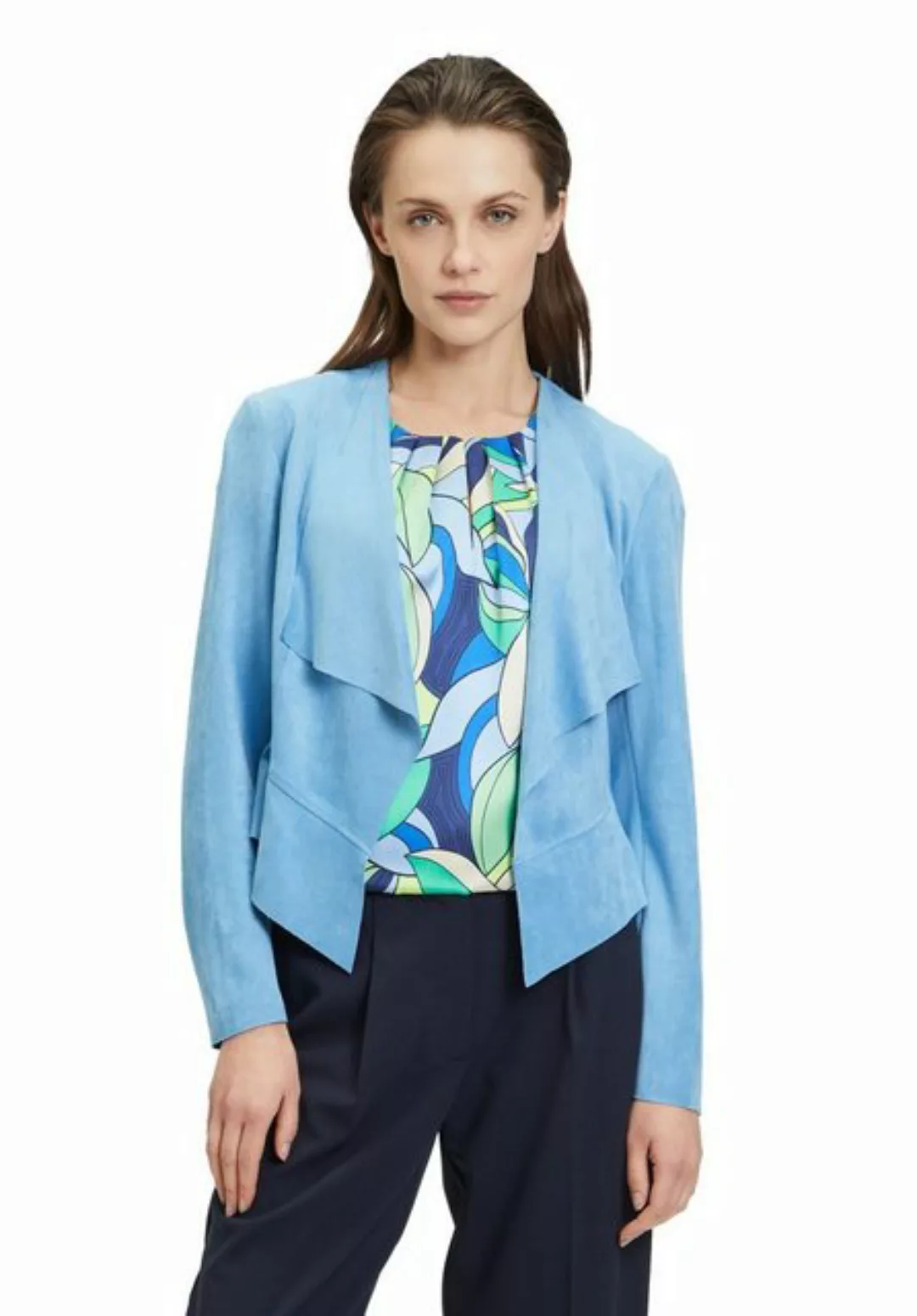 Betty Barclay Jackenblazer Blazerjacke Kurz 1/1 Arm, Azure Blue günstig online kaufen