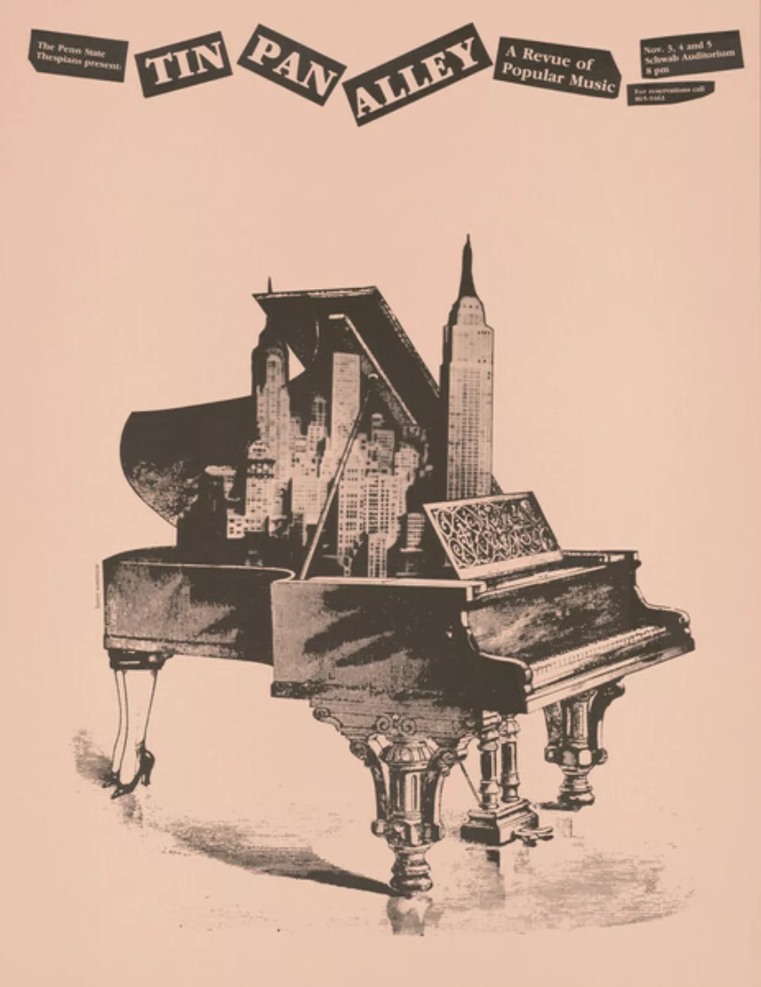 Poster / Leinwandbild - Tin Pan Alley - Eine Revue Der Popmusik günstig online kaufen