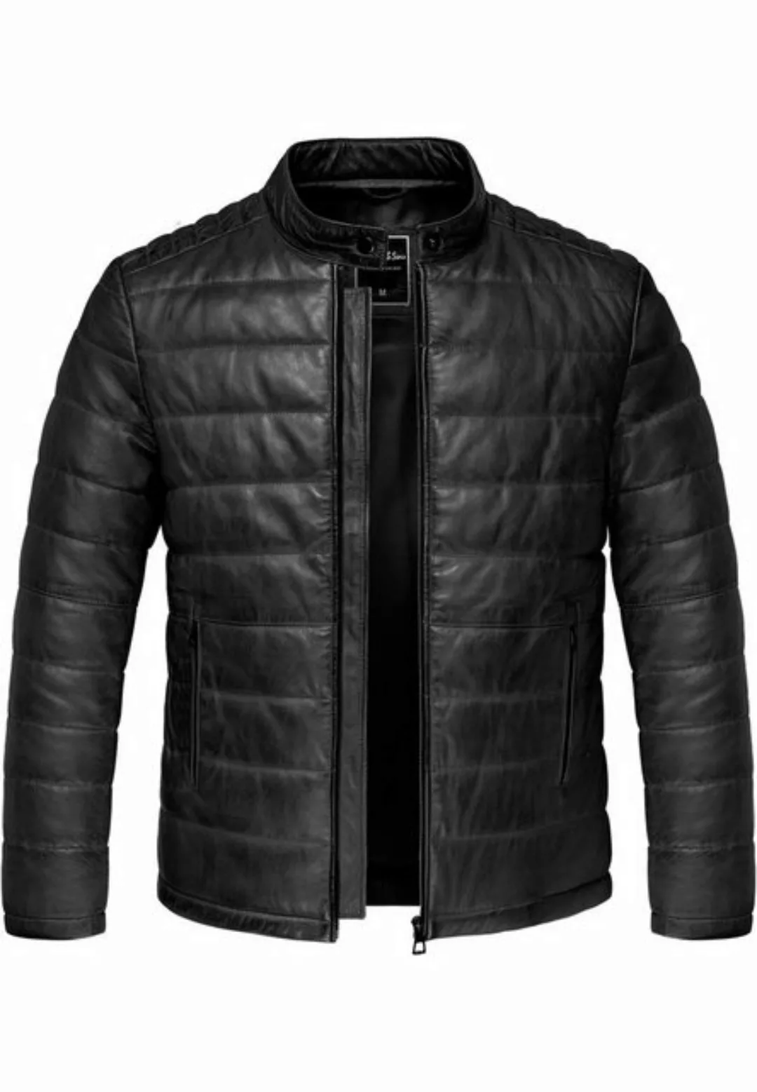 Amaci&Sons Lederjacke ELOY Lederjacke Herren Bomber Puffer Lederjacke günstig online kaufen