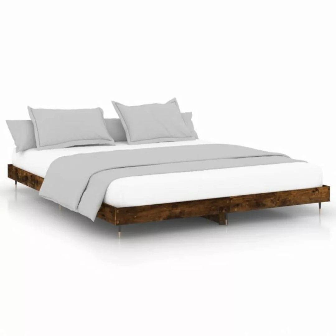 vidaXL Bettgestell, Bettrahmen Sonoma-Eiche 180x200 cm Holzwerkstoff günstig online kaufen