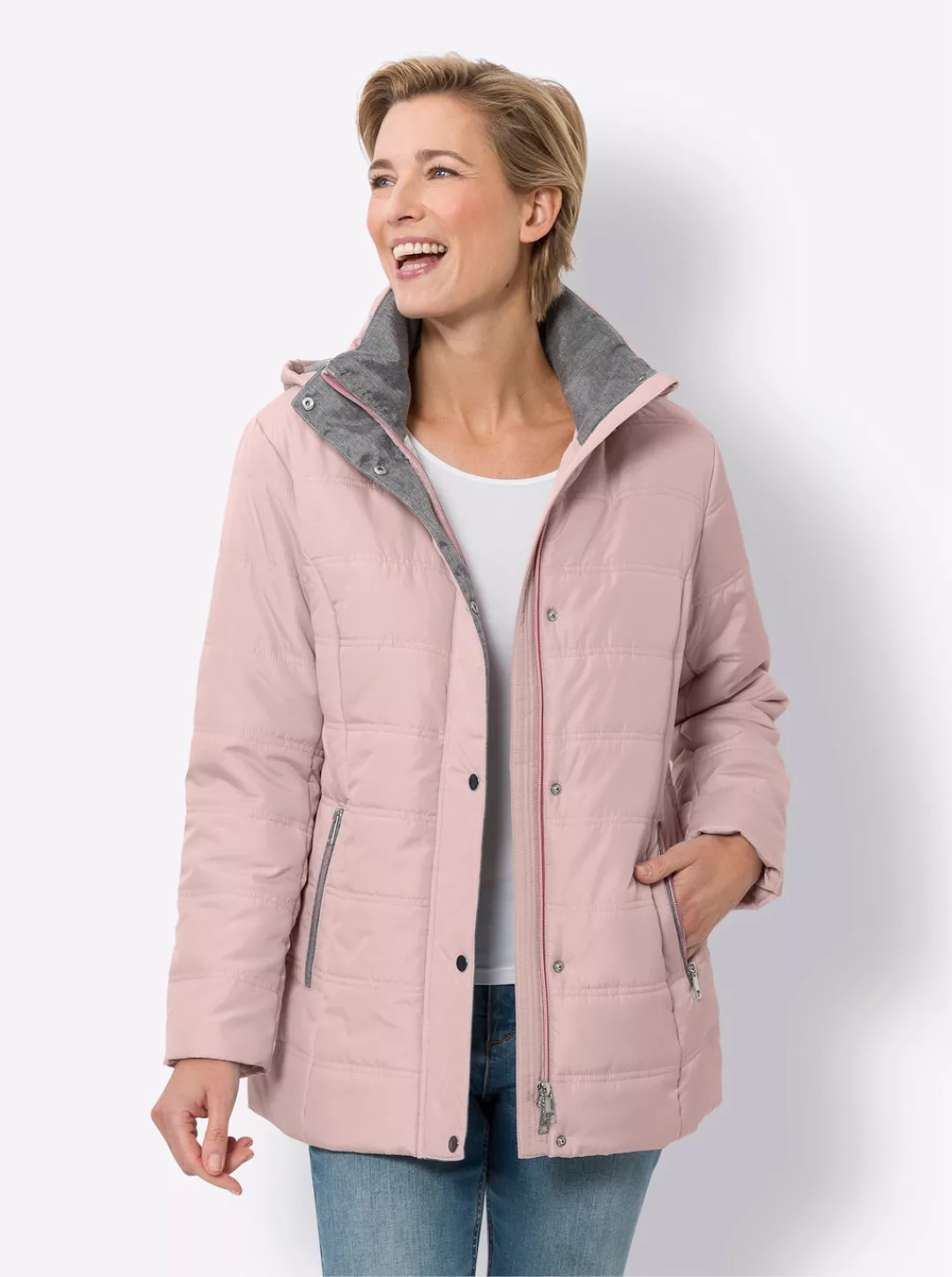 Classic Basics Steppjacke, mit Kapuze günstig online kaufen