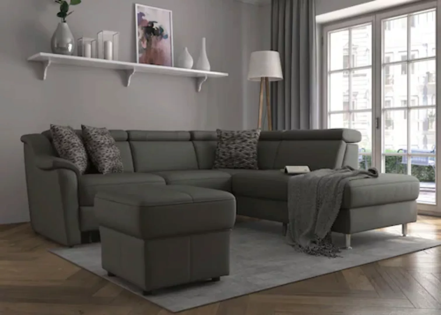 sit&more Ecksofa "Freetown L-Form", inklusive Kopfteilverstellung und komfo günstig online kaufen