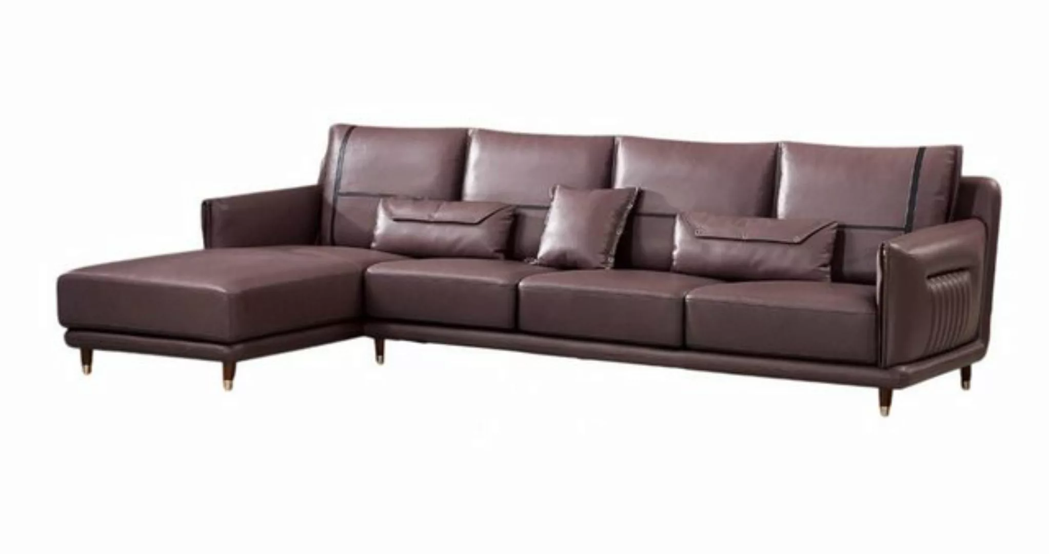 Xlmoebel Ecksofa Ecksofa-Set mit italienischem Design und Ledersitzpolstern günstig online kaufen