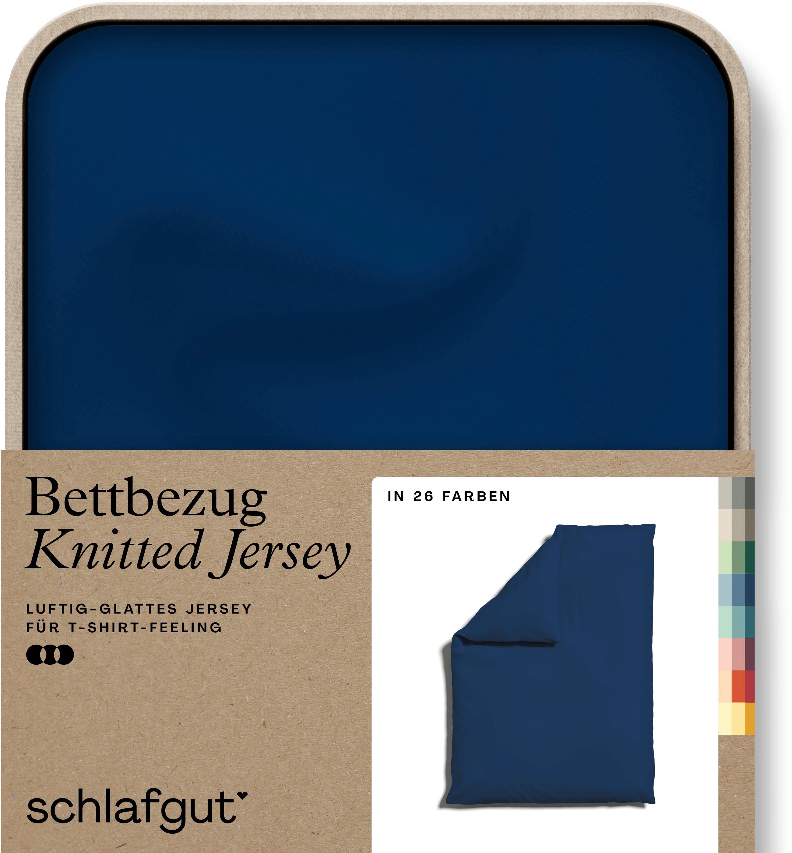 Schlafgut Bettbezug Knitted Jersey uni, aus günstig online kaufen