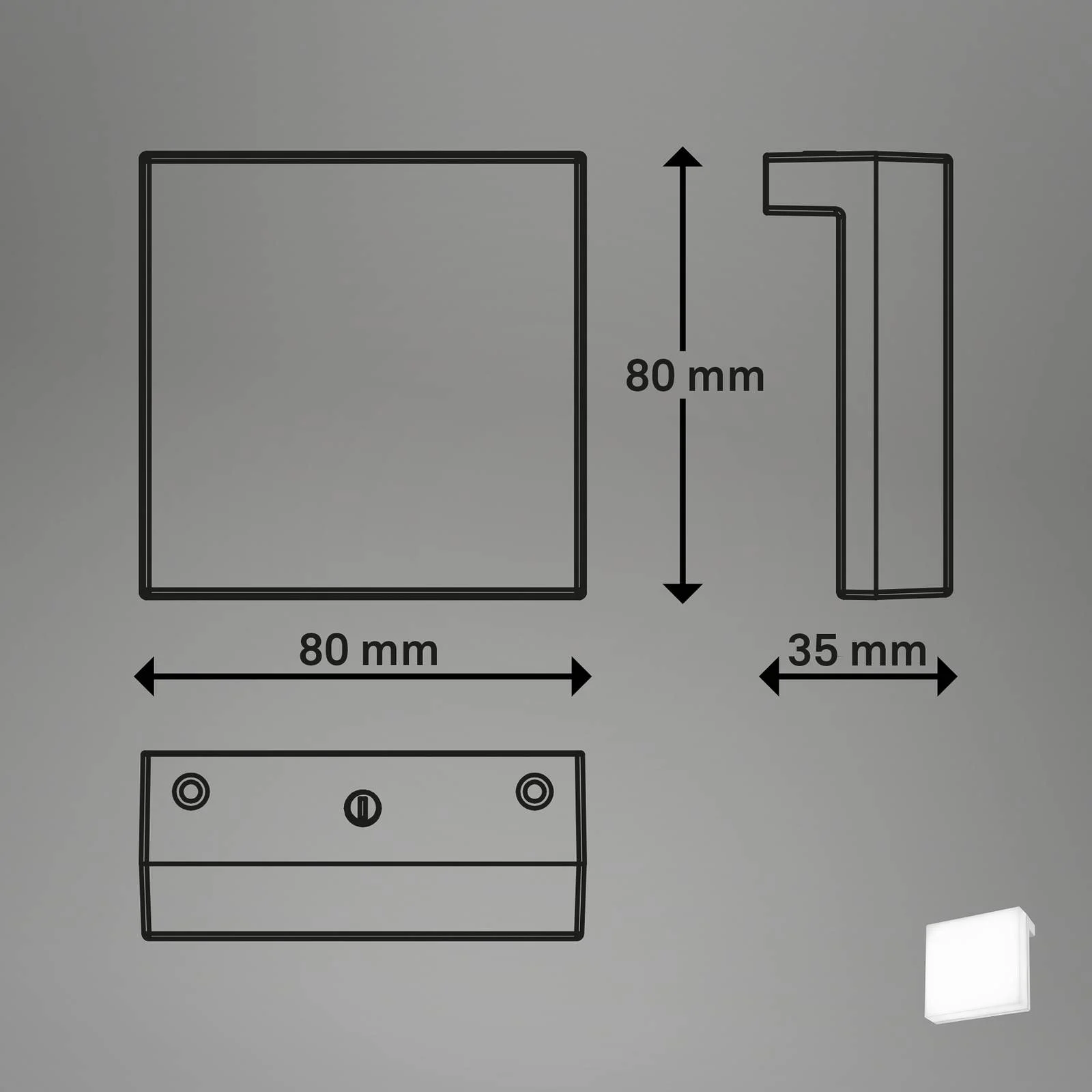 LED-Spiegelleuchte Aniani, weiß, 4.000 K, 2er-Set günstig online kaufen