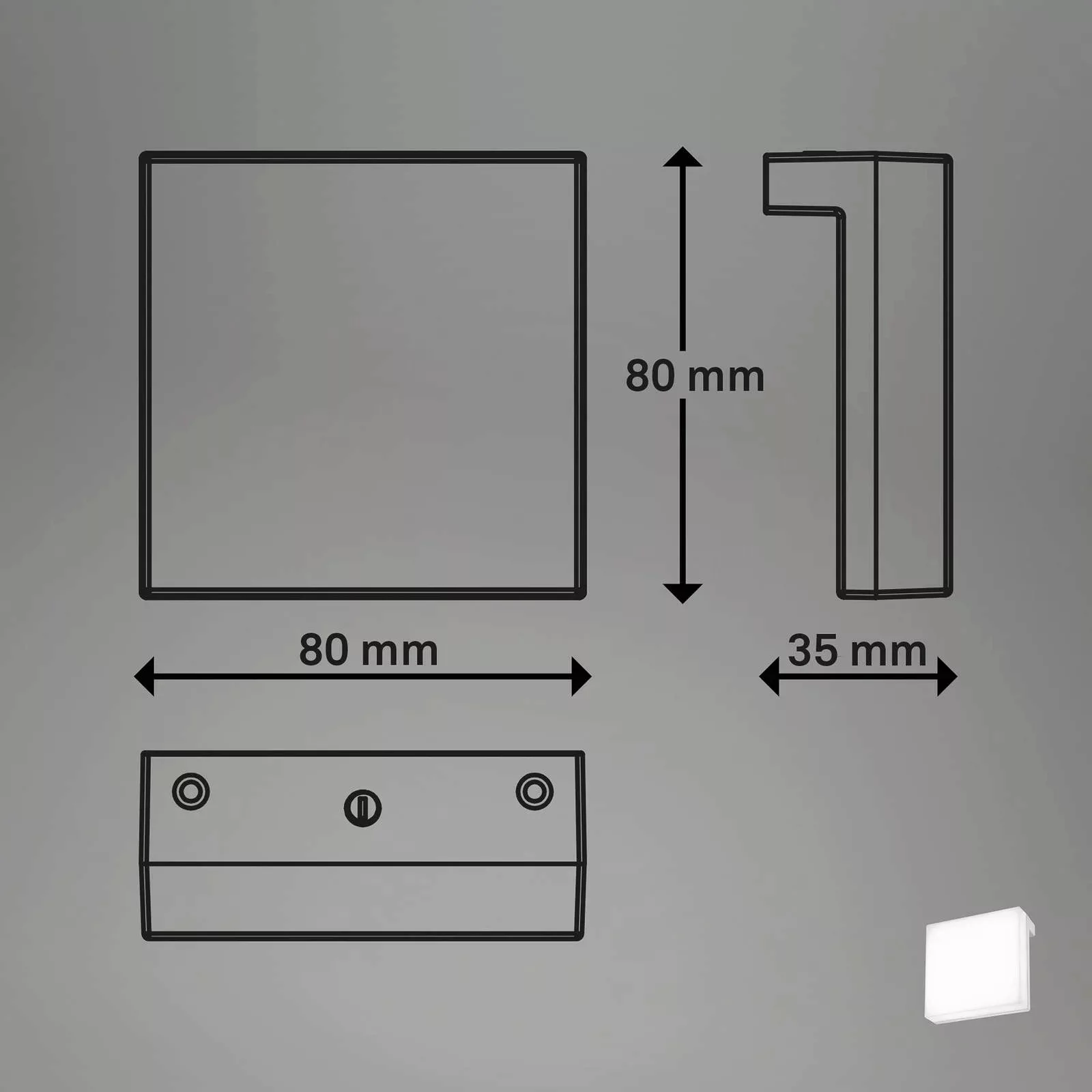 LED-Spiegelleuchte Aniani, weiß, 4.000 K, 2er-Set günstig online kaufen