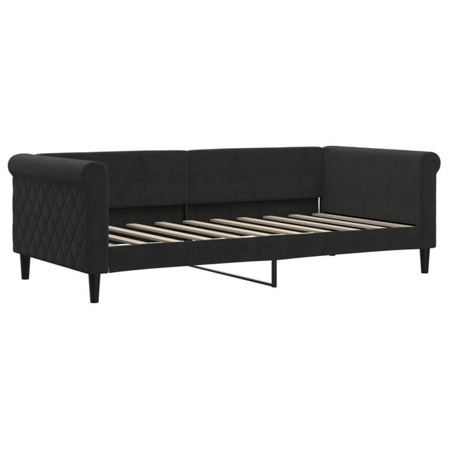 vidaXL Gästebett Tagesbett Schwarz 90x190 cm Samt Gästebett Gästecouch Gäst günstig online kaufen