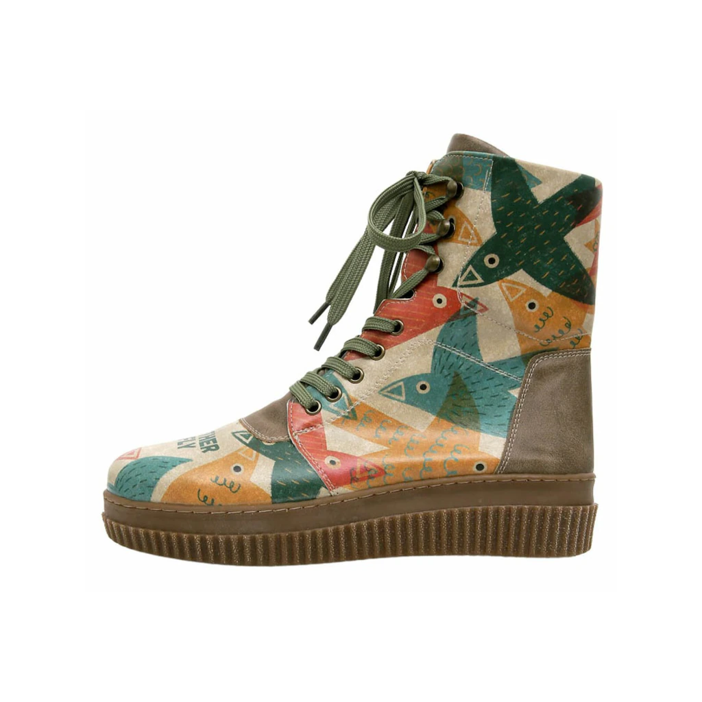 DOGO Schnürboots "Future High Top Boots Together We Fly Damen Stiefeletten" günstig online kaufen