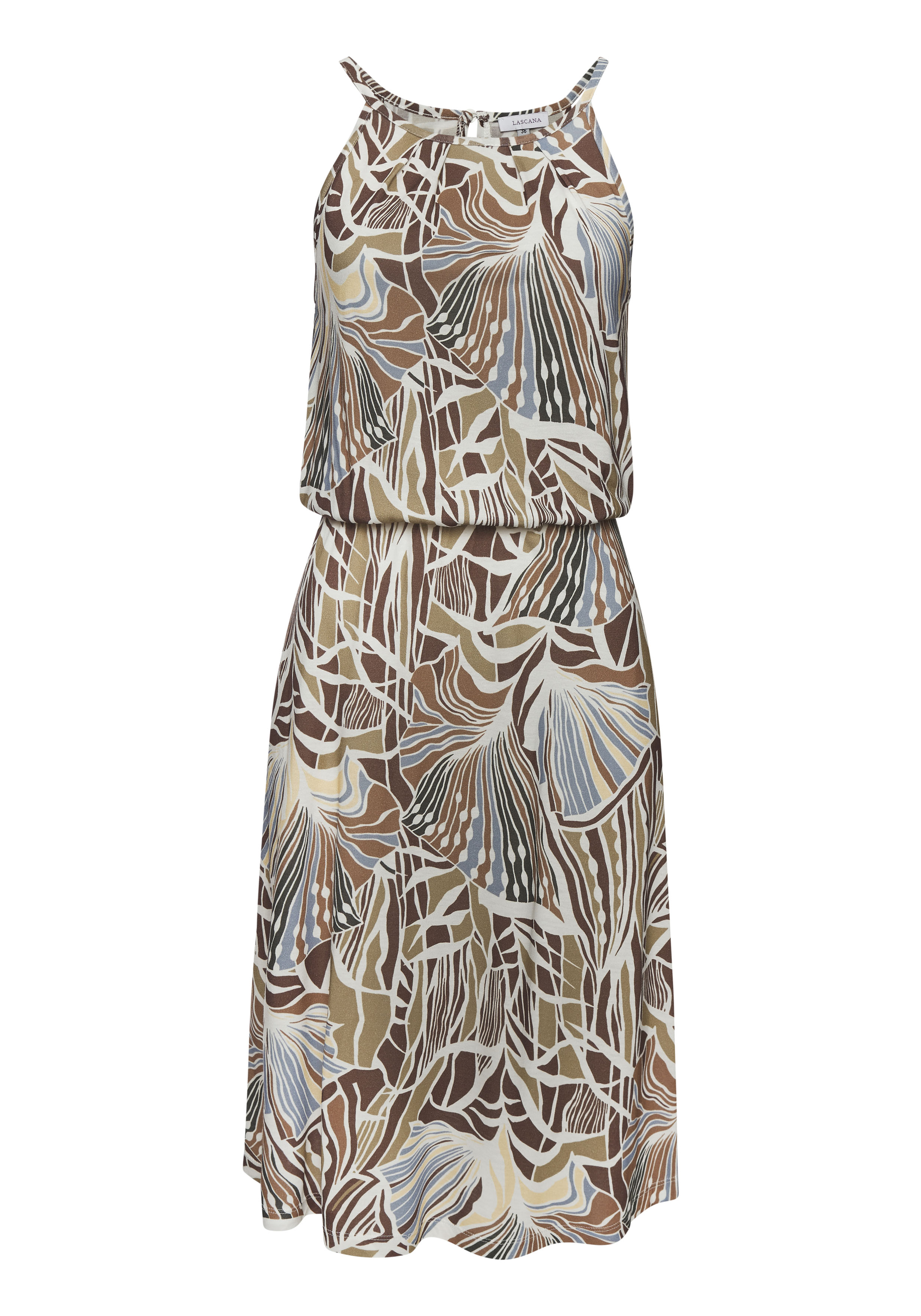 LASCANA Jerseykleid mit Alloverdruck, kurzes Sommerkleid, Strandkleid günstig online kaufen