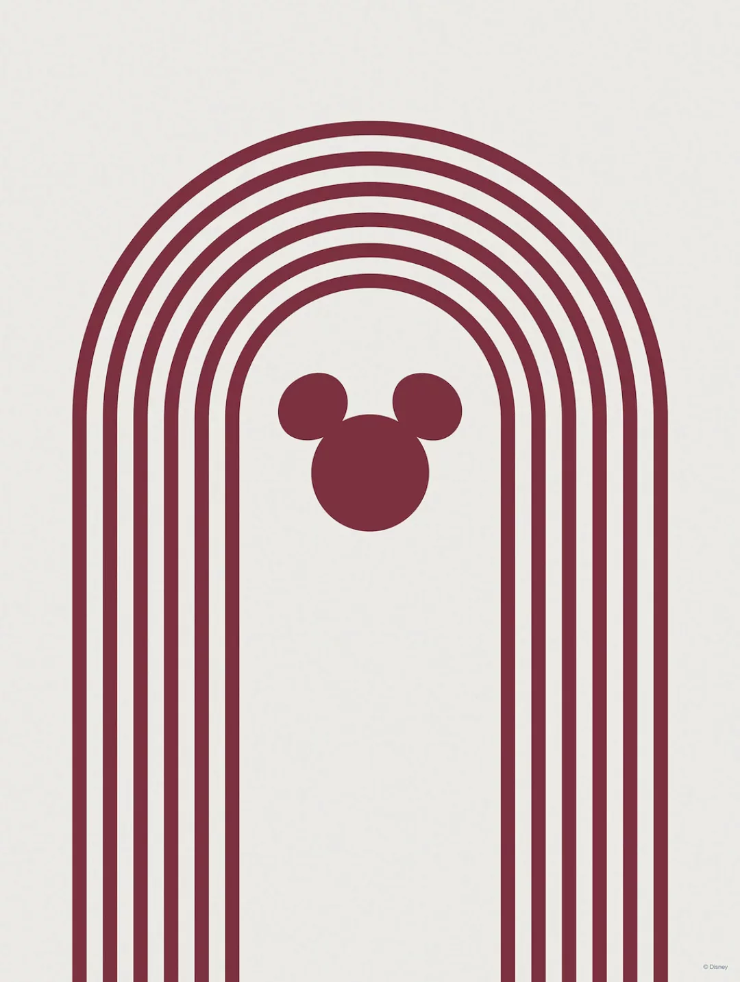 Komar Wandbild "Minimal Mickey", (1 St.), Deutsches Premium-Poster Fotopapi günstig online kaufen