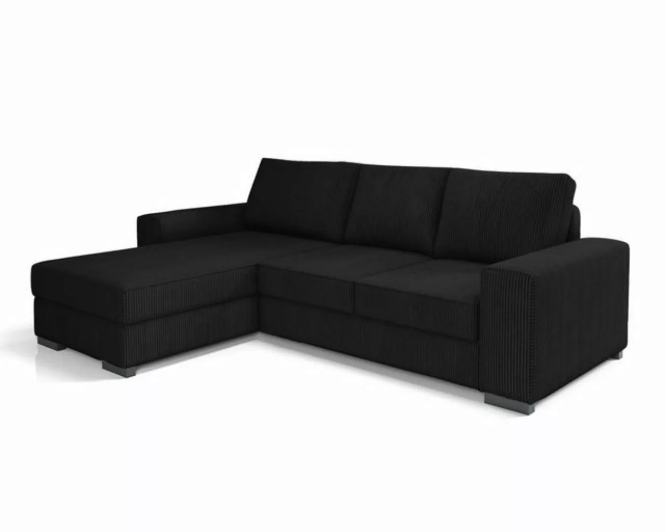 Deine Möbel 24 Ecksofa CORD - L XL MINI Kuschelsofa Sofa mit tiefer Sitzflä günstig online kaufen