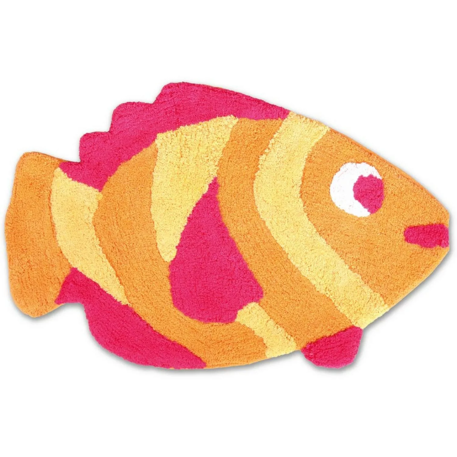 ProHome Badematte 50 x 80 cm Badezimmerteppich Fisch Rosa günstig online kaufen