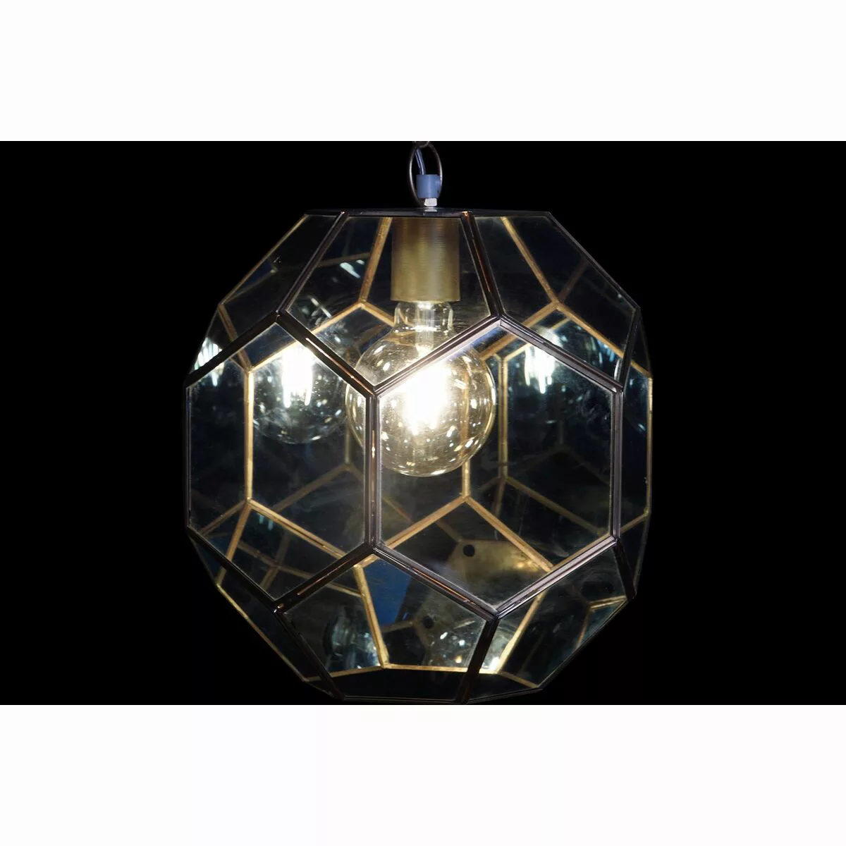 Deckenlampe Dkd Home Decor Kristall Blau Golden Messing 50 W (28 X 28 X 31 günstig online kaufen
