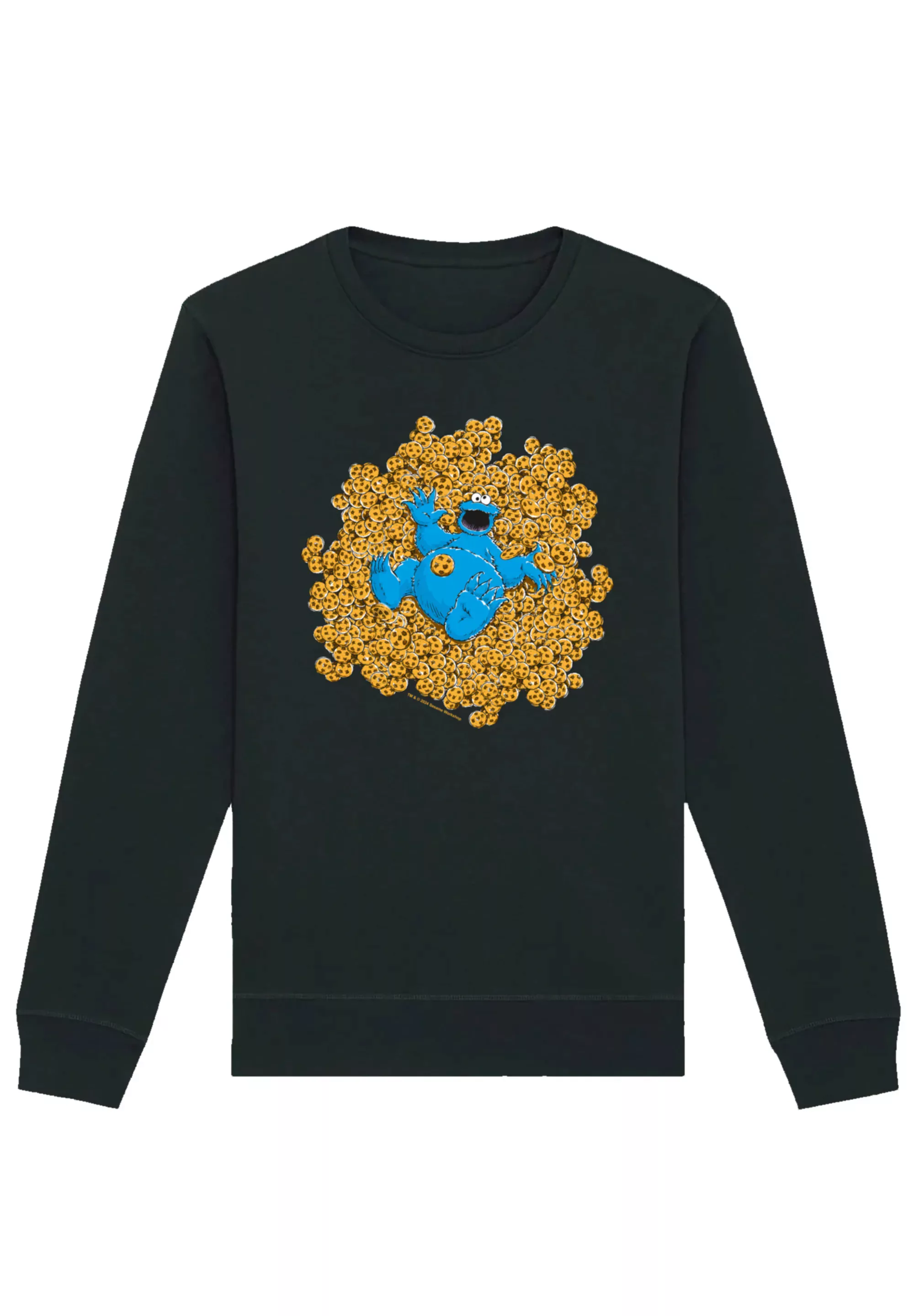 F4NT4STIC Sweatshirt "Sesamstraße Cookie Monster Coockie Bad", Premium Qual günstig online kaufen