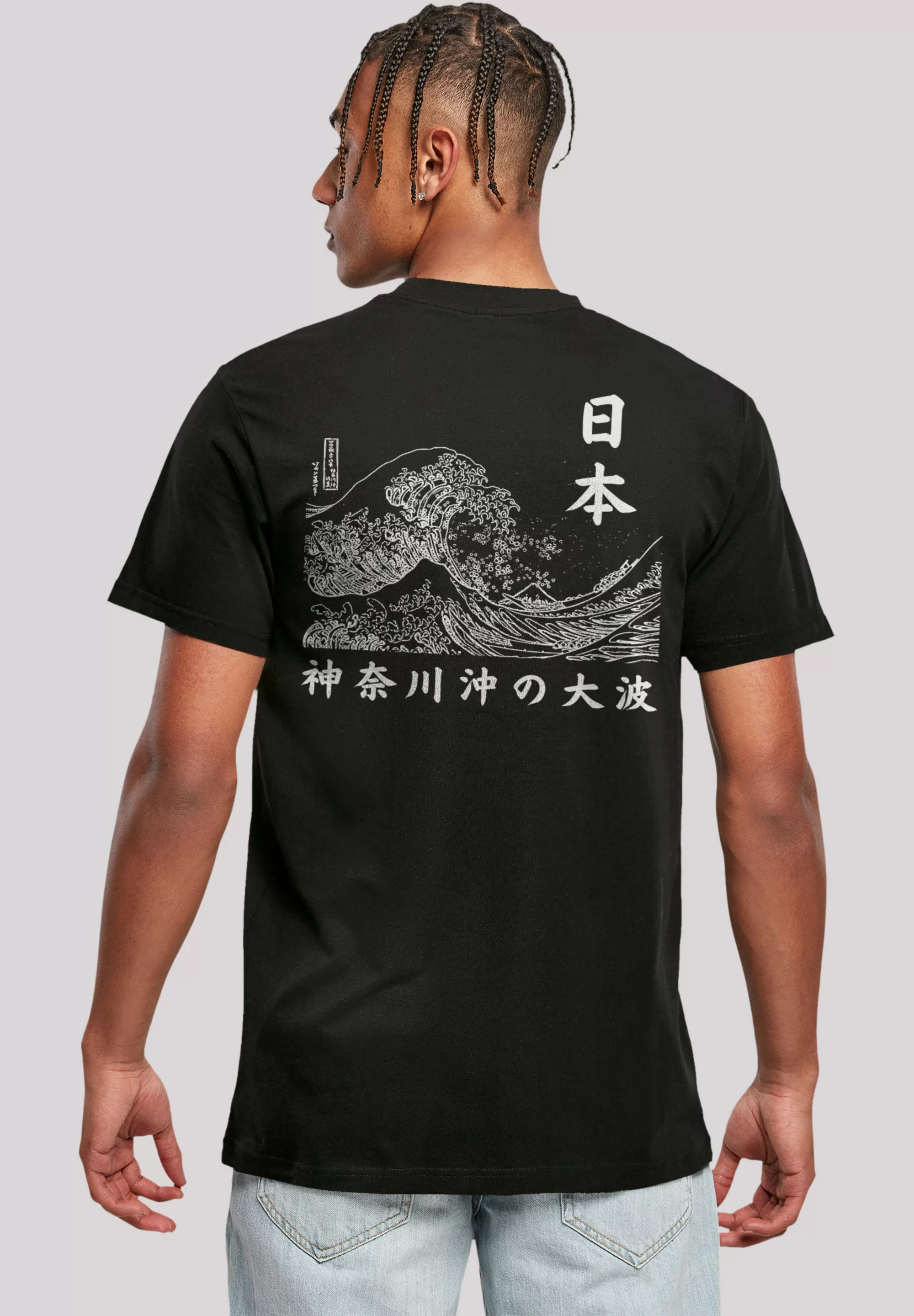 F4NT4STIC T-Shirt "Kanagawa Welle - Golden Gai", Print günstig online kaufen