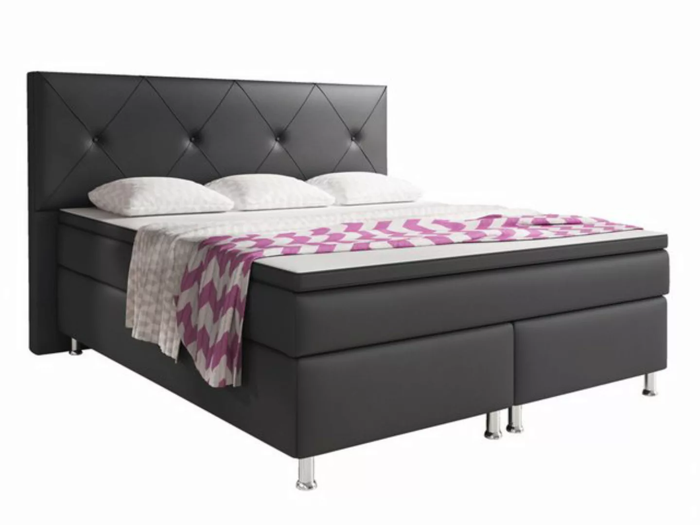 inter Boxspringbett Boxspringbett Oslo 180x200 cm (Spar ser, inkl.Kopfteil günstig online kaufen