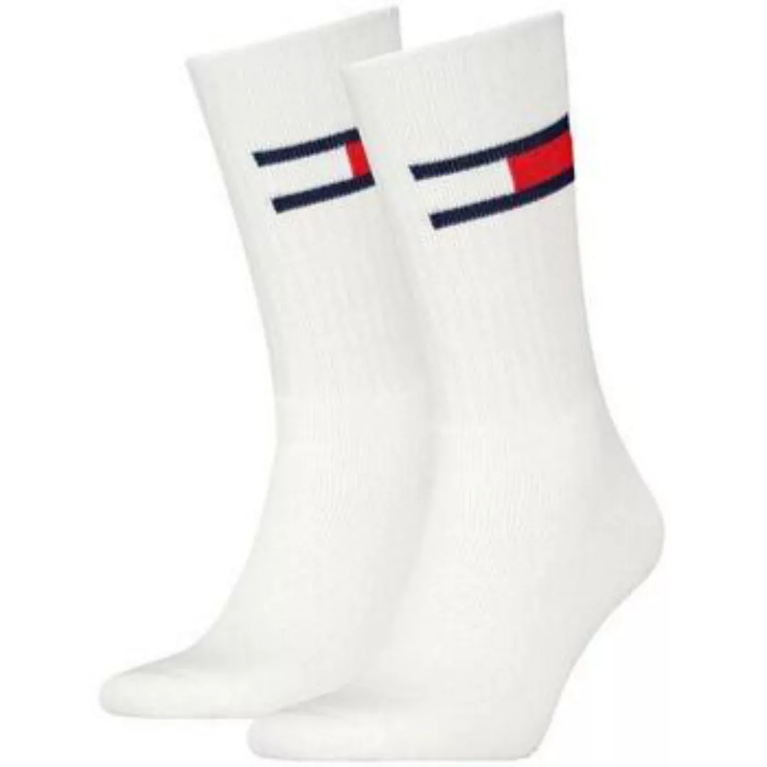 Tommy Hilfiger  Socken 2 Pack Flag Logo Socks White günstig online kaufen