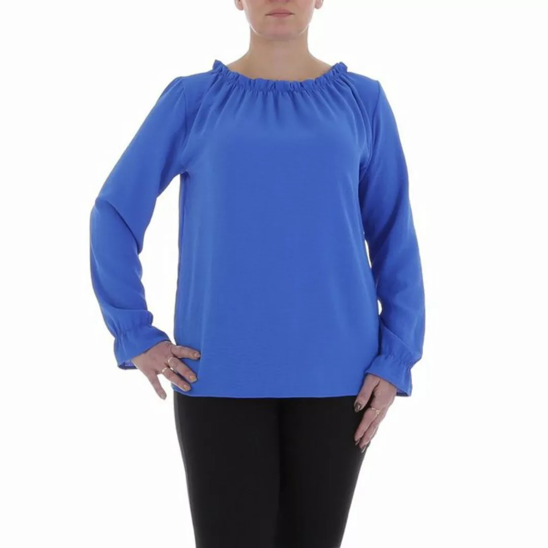 Ital-Design Langarmbluse Damen Elegant (85915873) Bluse in Blau günstig online kaufen