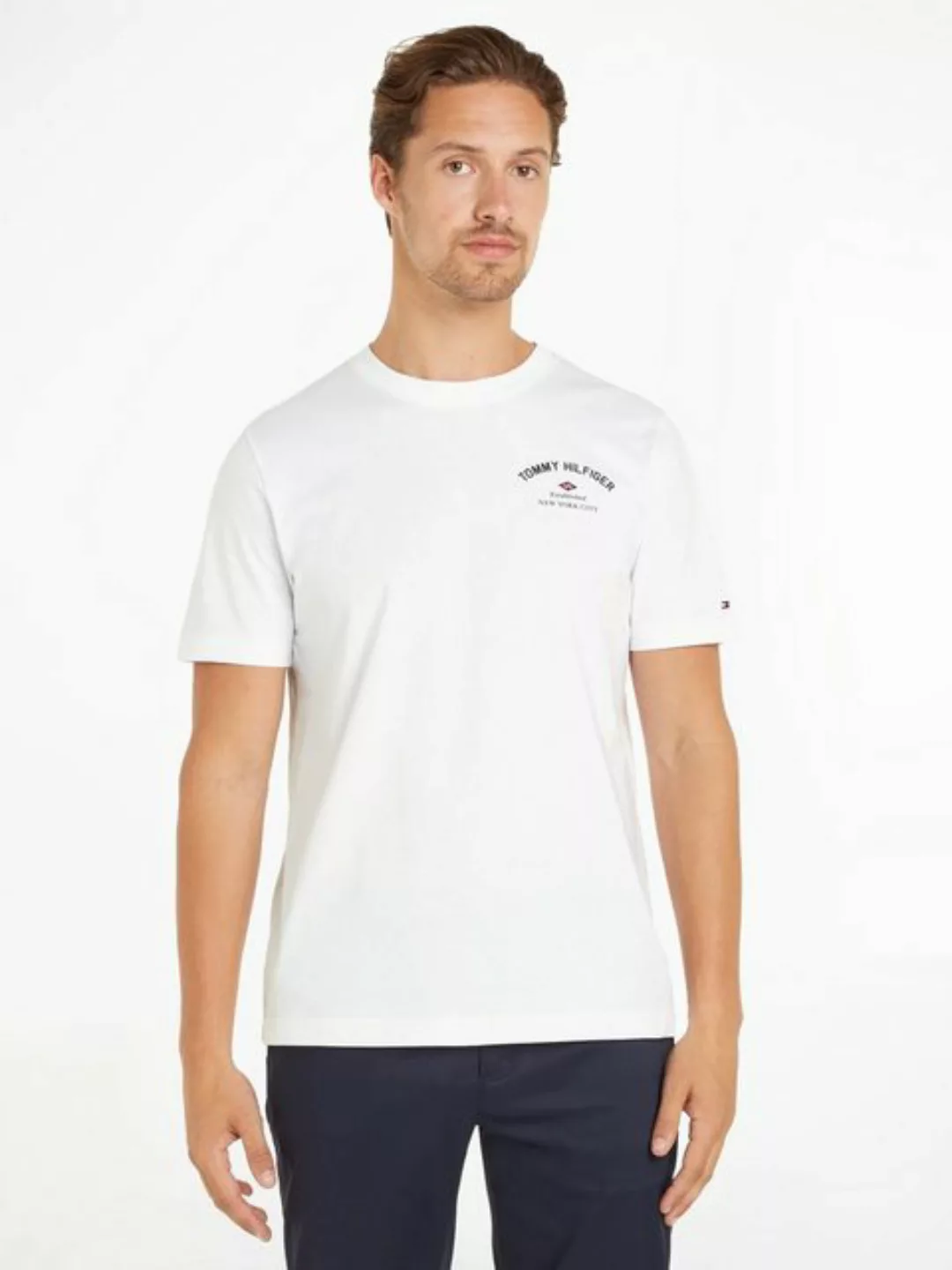 Tommy Hilfiger Kurzarmshirt PHOTOPRINT BRIDGE TEE mit großem Print auf dem günstig online kaufen