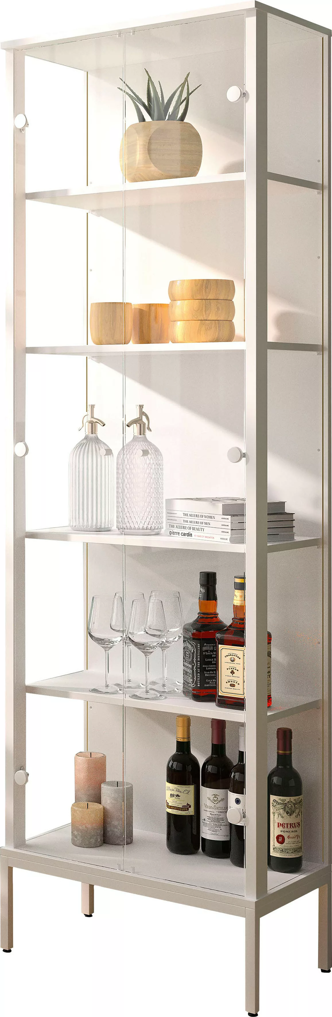 fif möbel Vitrine STEP (1-St) Standvitrine, Vitrinenschrank, Glasvitrine, S günstig online kaufen